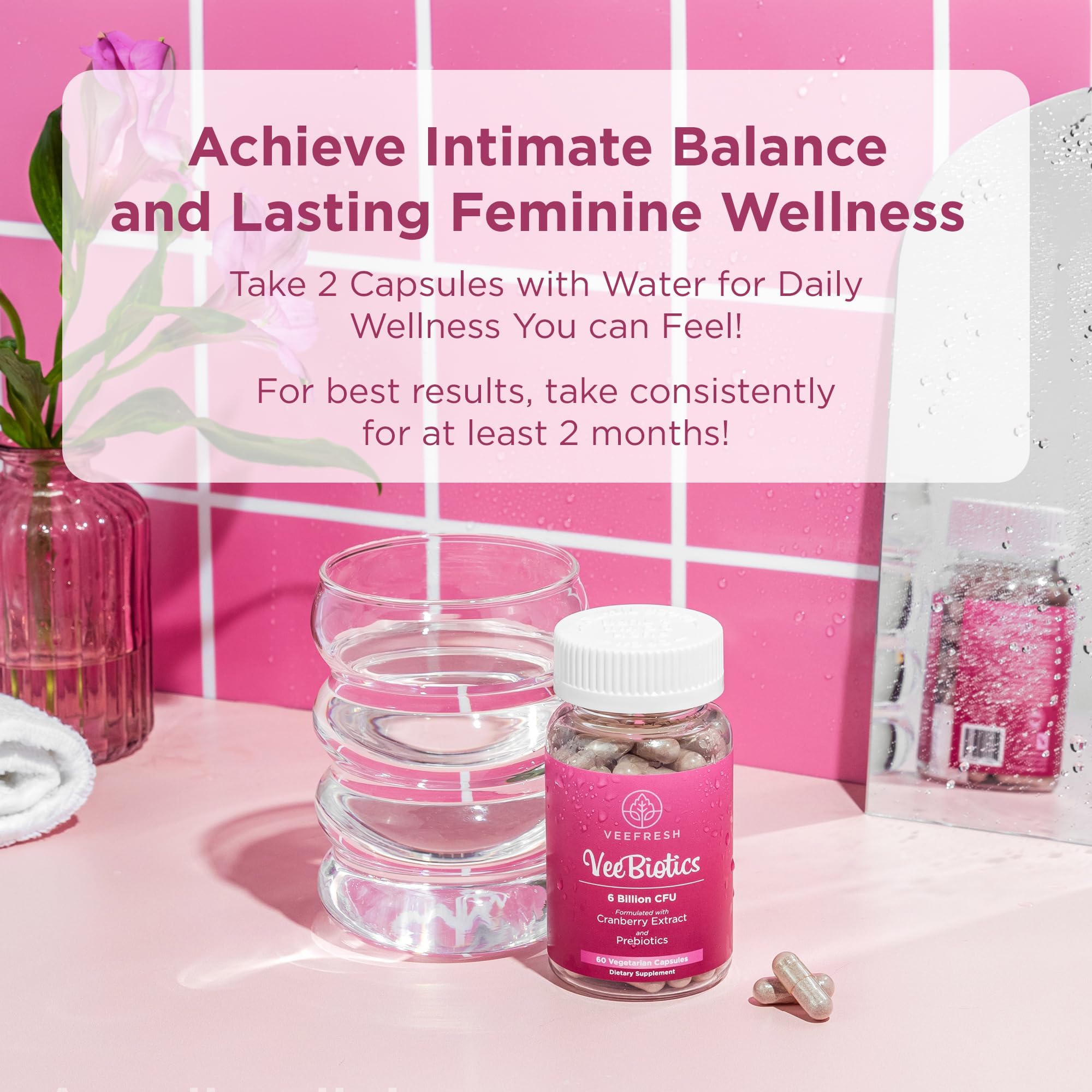 VeeBalance Bundle – Boric Acid Suppositories, Feminine Wash & Cranberry Probiotics for Women – pH Balance & Freshness Support VeeFresh uk supplements