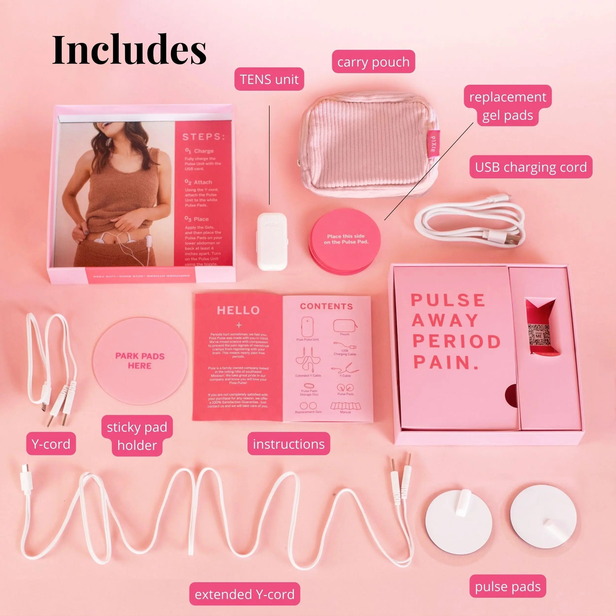 Pixie Period Pain Relief Device - Best PMS Relief Simulator with TENS Technology - Thinnest Wearable Tens Unit - Unnoticeable Under Clothes - Menstrual Cramp Comfort for Feminine Care Pixie Cup uk supplements