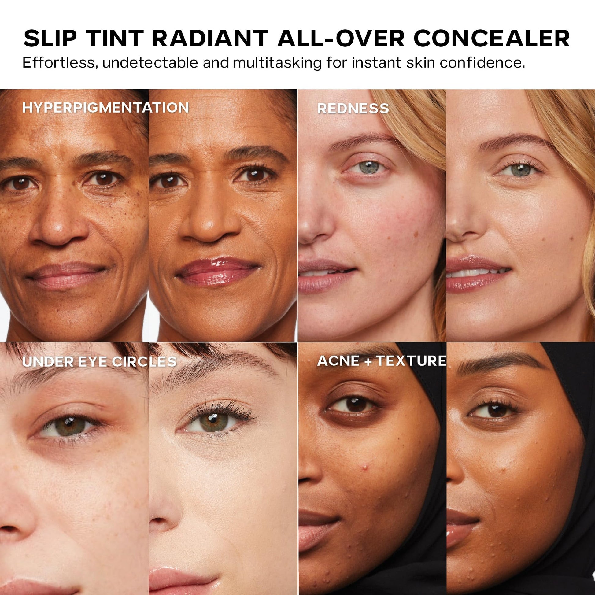 Saie Slip Tint Radiant Cream Concealer & All-Over Face Makeup - Concealer for Dark Circles, Redness & Blemishes - Lightweight Makeup Made with Hydrating Hyaluronic Acid - Shade 7 (0.17 oz) Saie uk supplements