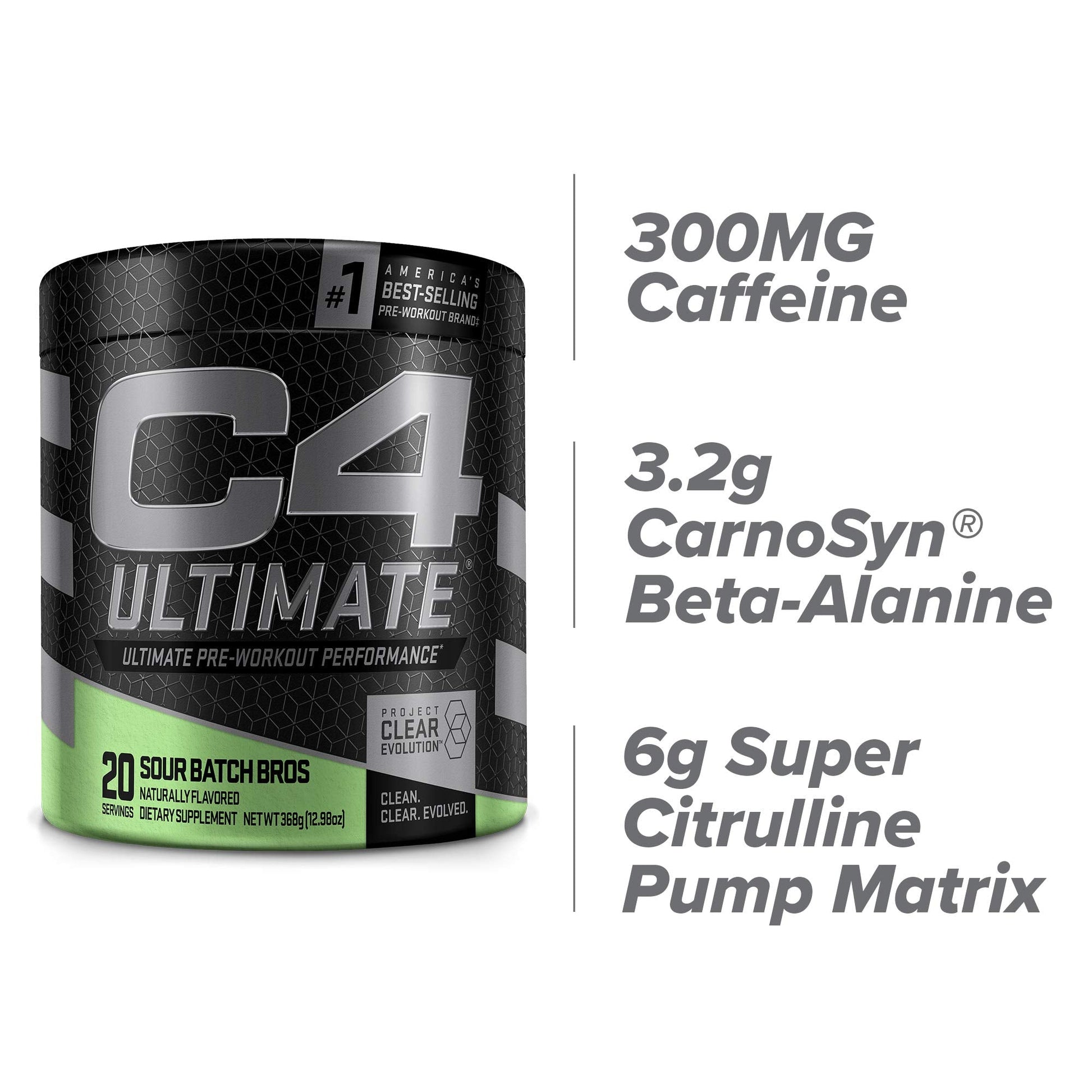 Cellucor C4 Ultimate Pre Workout Powder Sour Batch Bros - Sugar Free Preworkout Energy Cellucor uk supplements