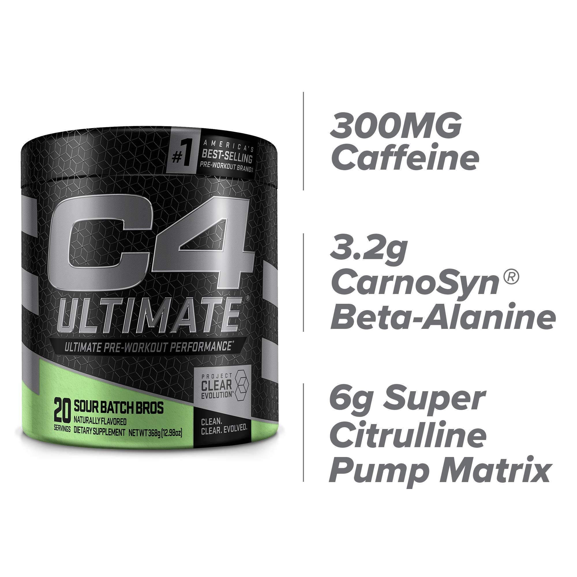 Cellucor C4 Ultimate Pre Workout Powder Sour Batch Bros - Sugar Free Preworkout Energy Cellucor uk supplements