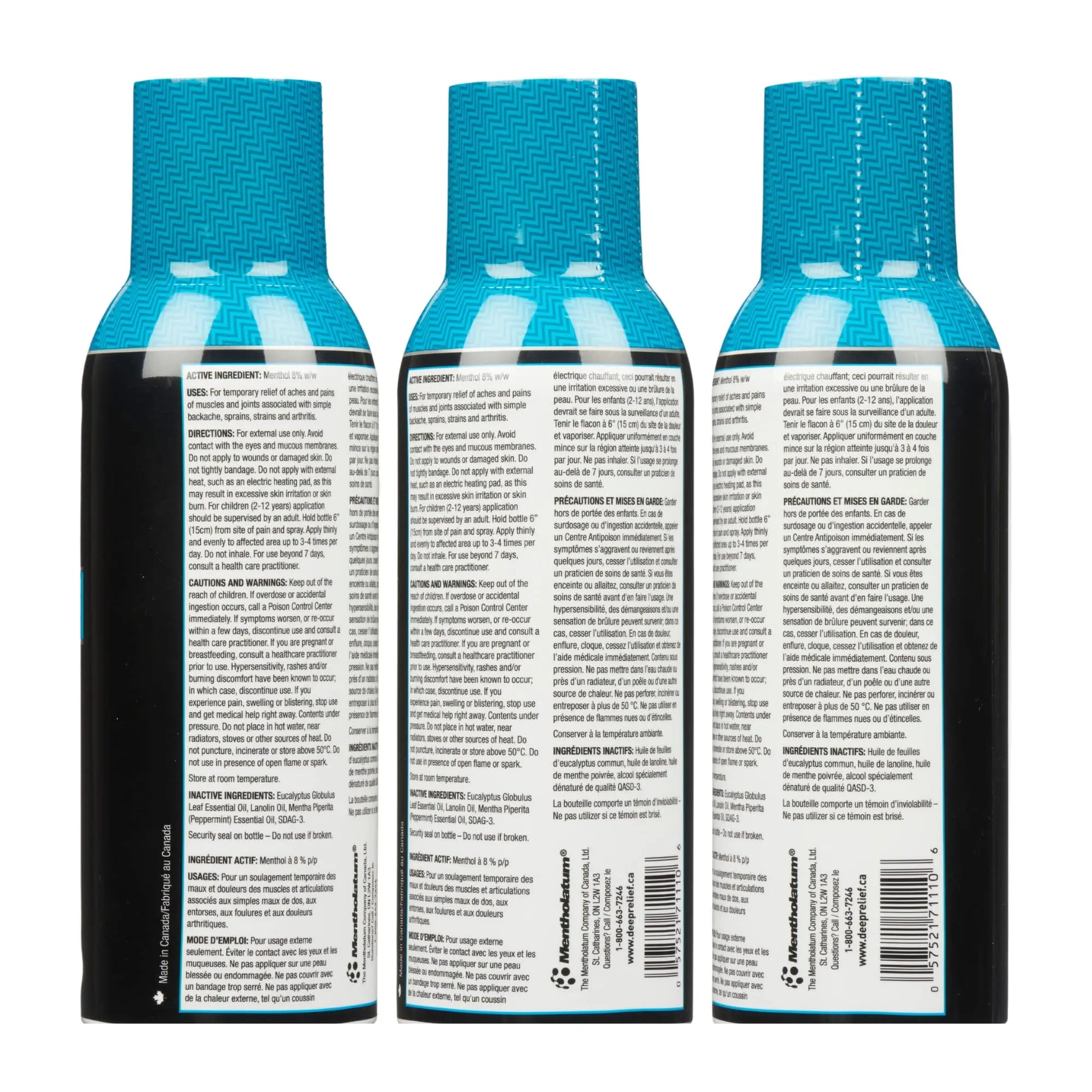 Deep Relief Ice Cold Spray, 150ml - Plastic Bottle, Spray, Cold Therapy, Turquoise, 5.3cm x 5.3cm x 17.1cm Deep Relief uk supplements