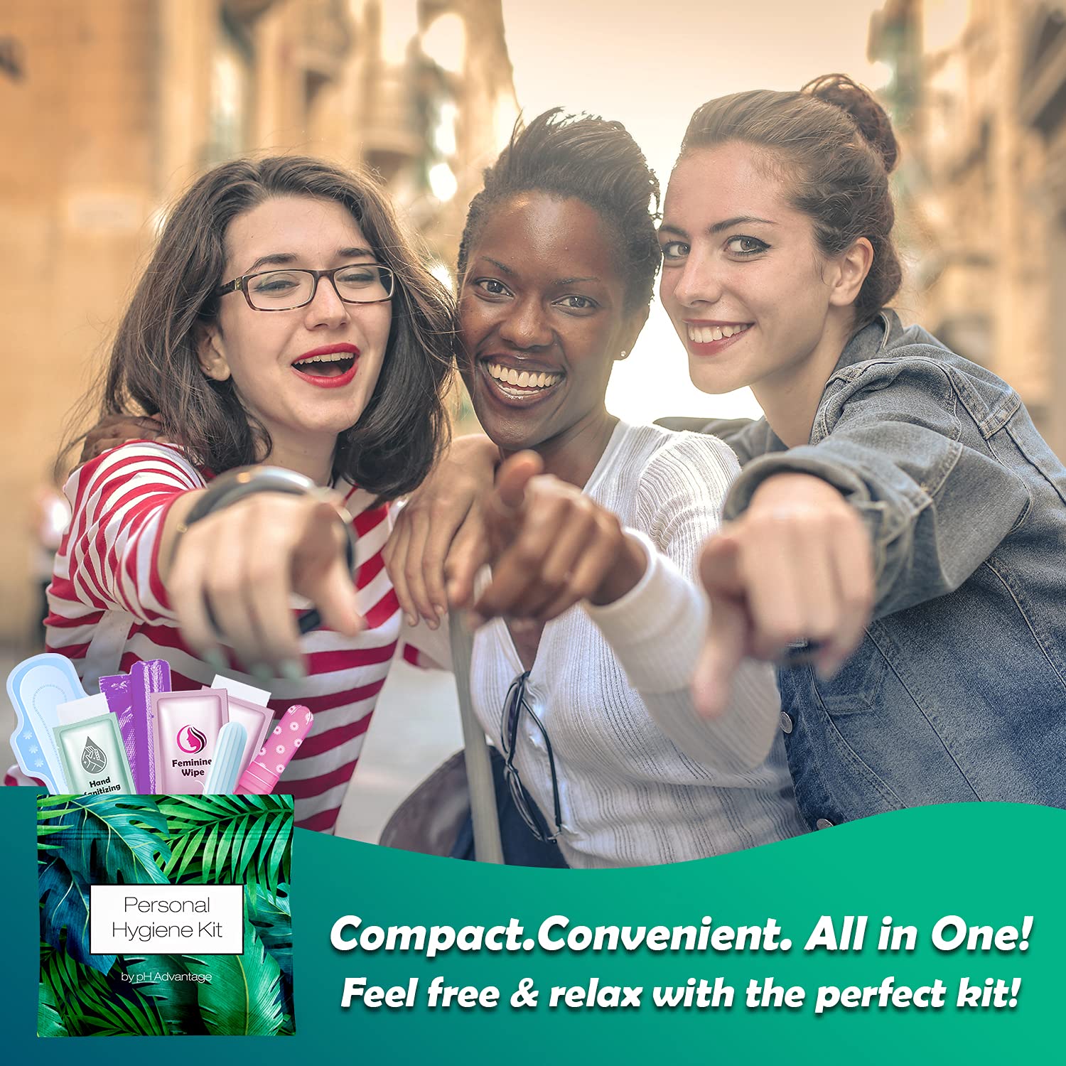 Menstrual Kit All-in-One | Convenience on The Go | Single Period Kit Pack for Travelling, Tweens pH Advantage uk supplements