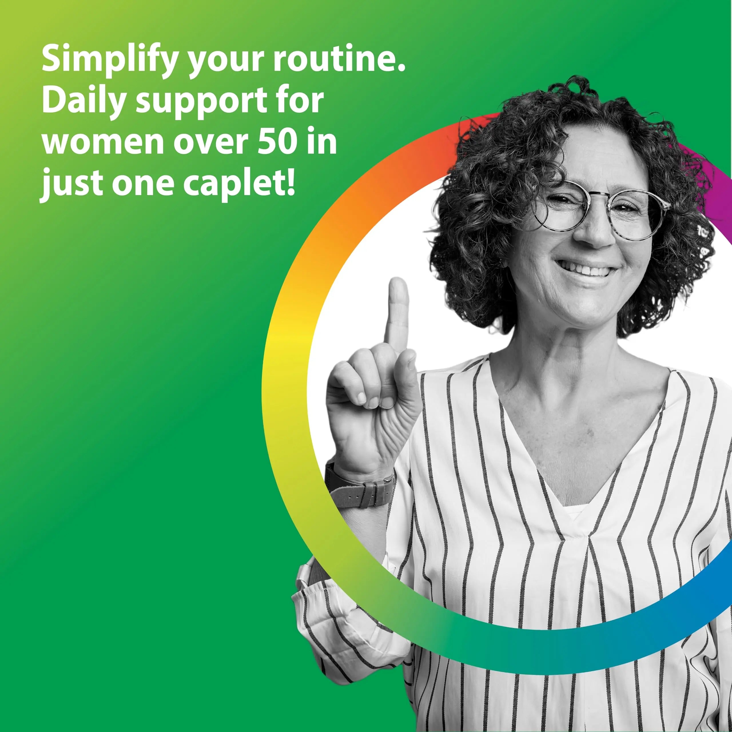Rainbow Light Womens One + Multivitamin 50 Plus | 90 Caplets | Supports Menopause | Real Food Nutrients, Digestive Enzymes & Probiotics Rainbow Light uk supplements
