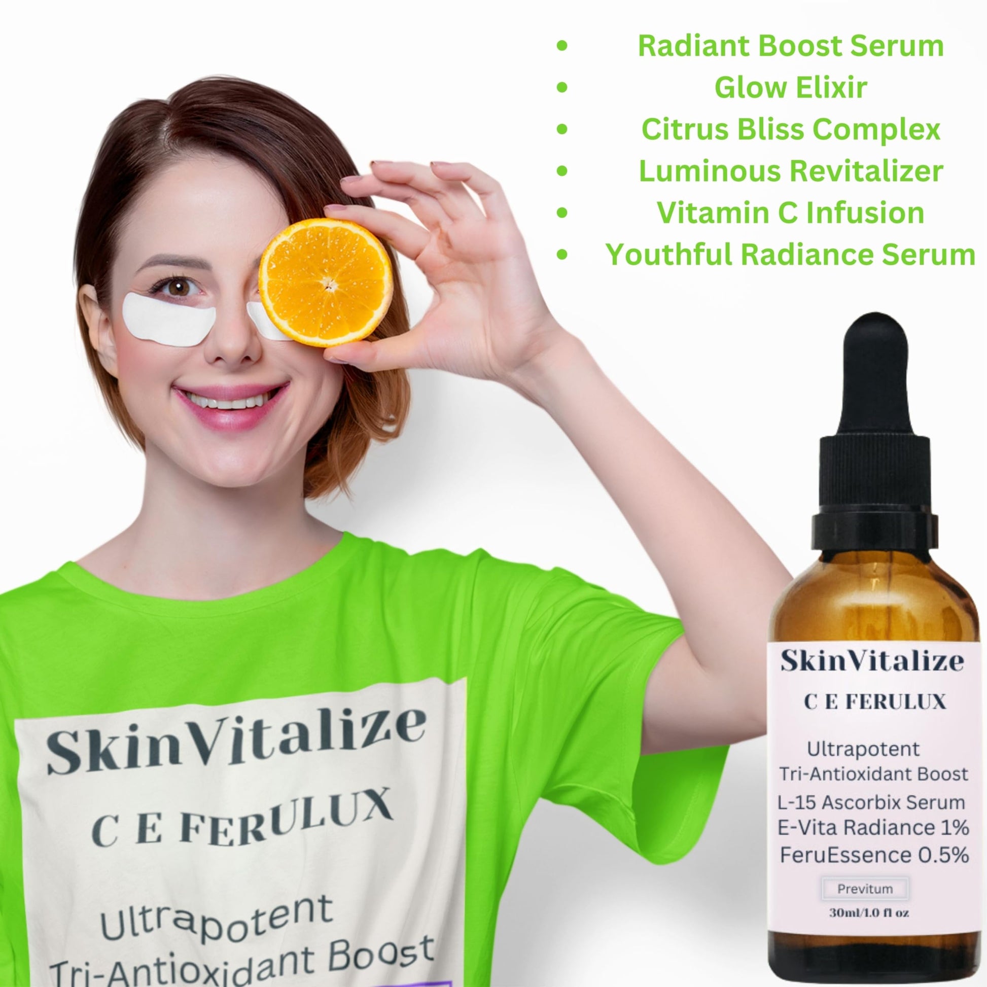 SkinVitalize C E ferulux Vitamin C Serum - 30ml: Advanced Formula for Fighting with Wrinkles Msupps.com uk supplements