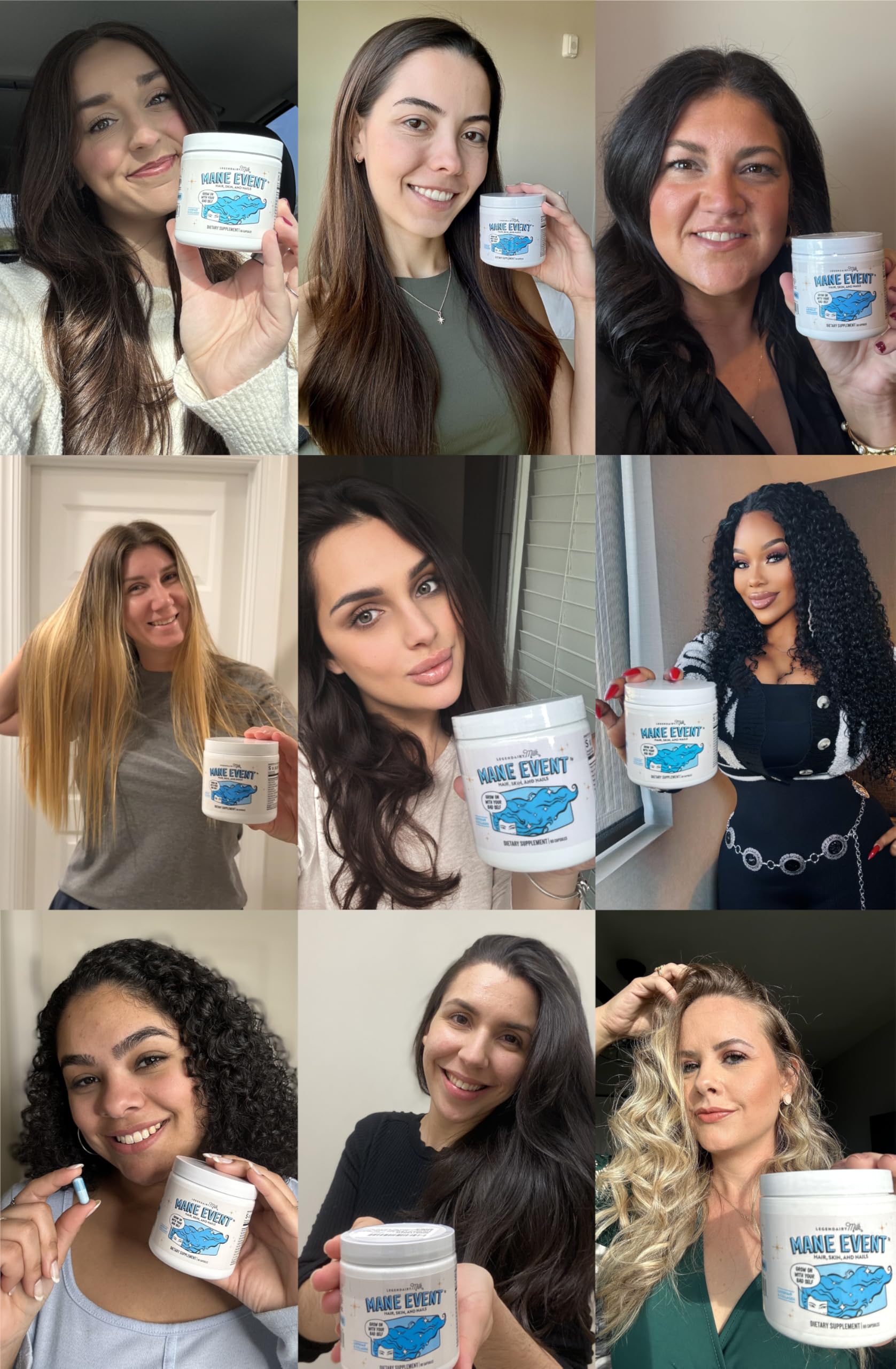 Legendairy Milk Hair Growth Vitamins for Women - Biotin for Hair Growth with Collagen & Lustriva, Hair Loss Products & Supplements for Thinning, Thicker, Fuller, Stronger Skin & Nails, Mane Event™ Legendairy Milk uk supplements