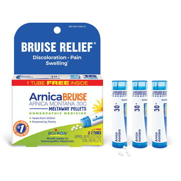 Boiron Arnica Bruise - Arnica Montana 30c for Relief of Pain, Swelling, and Discoloration from Bruises - 3 Count (240 Pellets) Boiron uk supplements