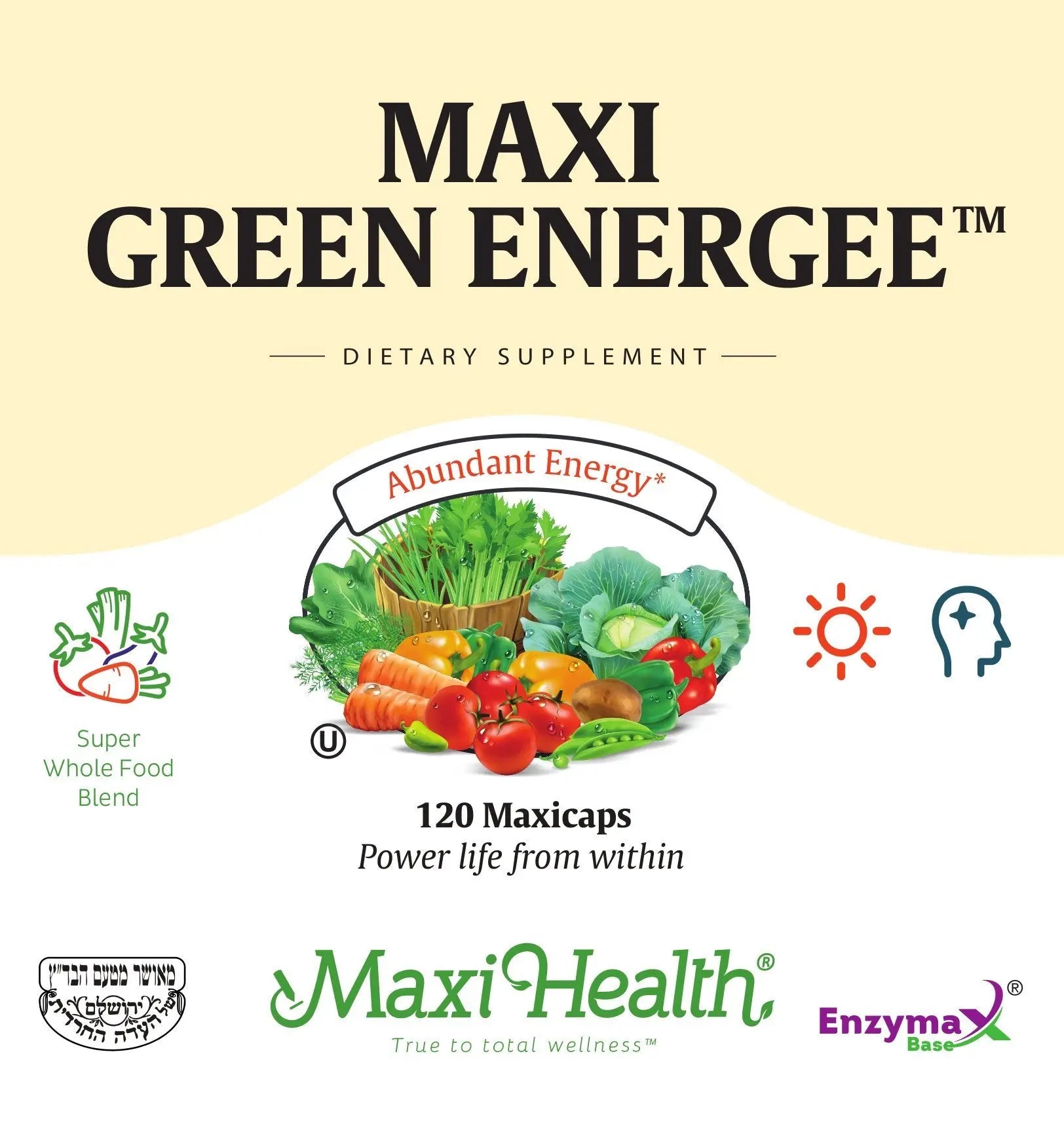 Maxi Health Max Energee - Natural Energy and Stamina Booster - 180 Tablets - Kosher Maxi Health uk supplements
