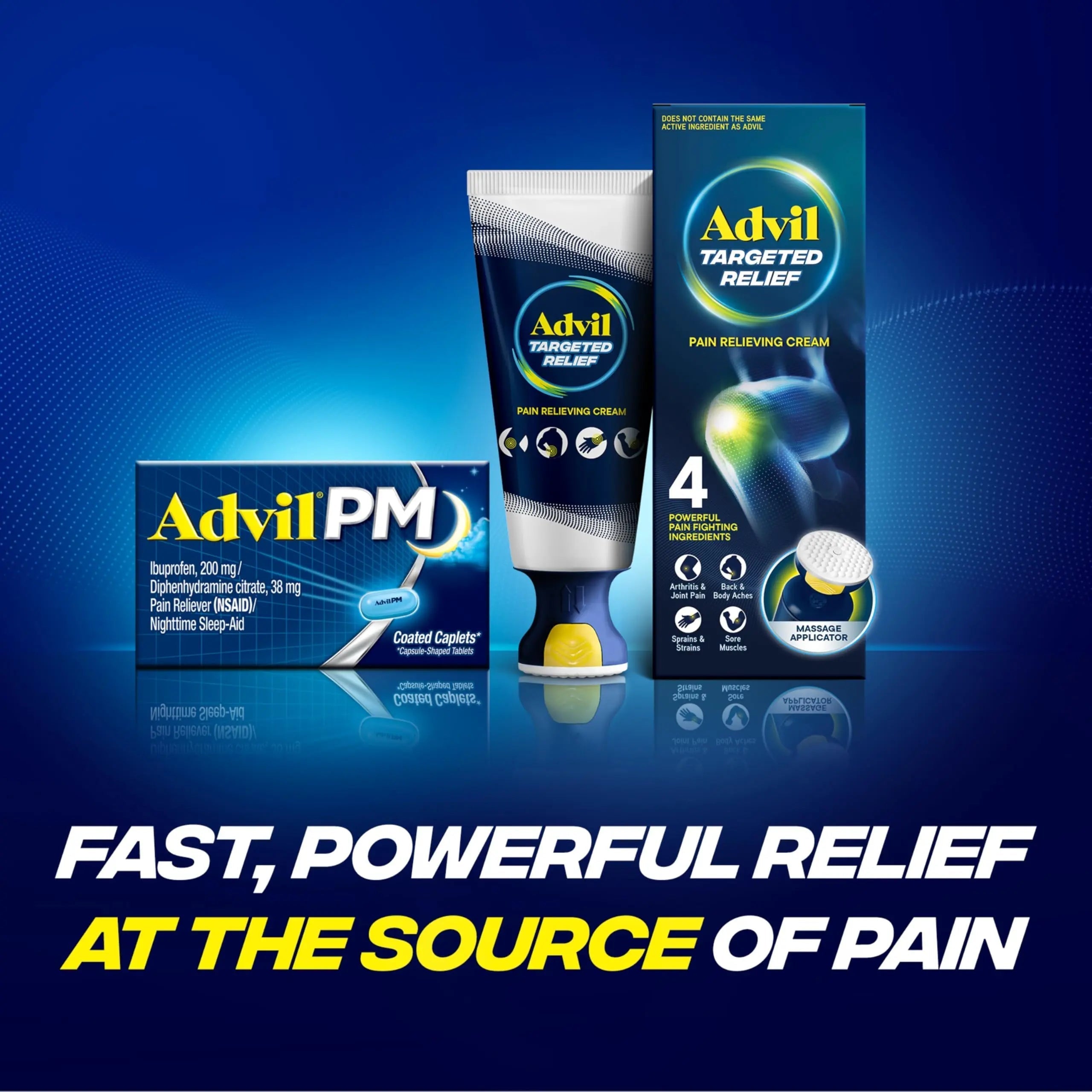 Advil PM Pain Reliever and Nighttime Sleep Aid, Ibuprofen for Pain Relief and Diphenhydramine Citrate for a Sleep Aid - 120 Coated Caplets and Pain Reliever and Fever Reducer, 10 Count Tablets Advil uk supplements