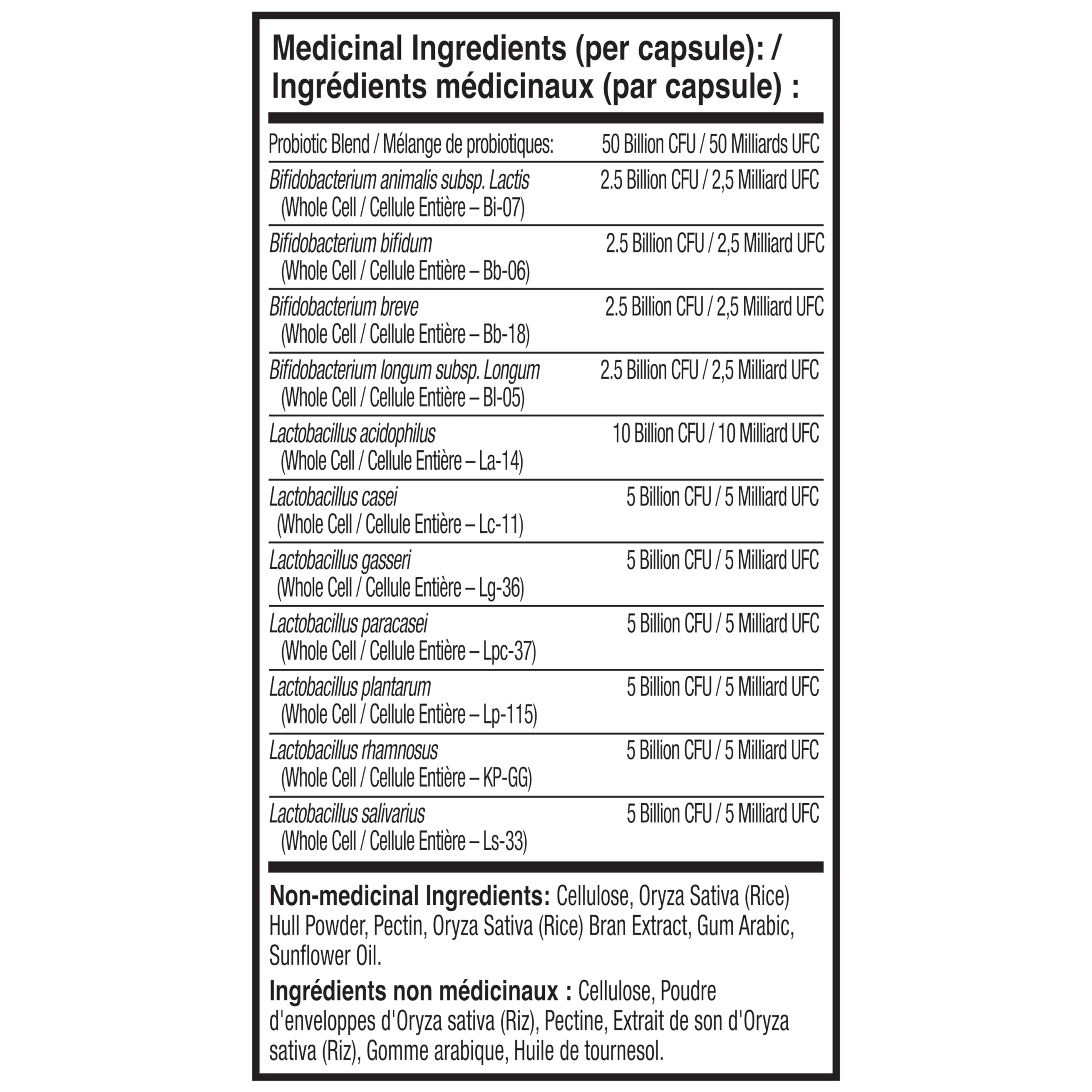 NATURELO Probiotics for Digestive Health, 50 Billion CFU, 60 Vegetarian Capsules, 11 Strains, Daily Use Supplement, Delayed Release, No-Fridge, Boosts Immune System, Probiotics for Women & Men NATURELO uk supplements