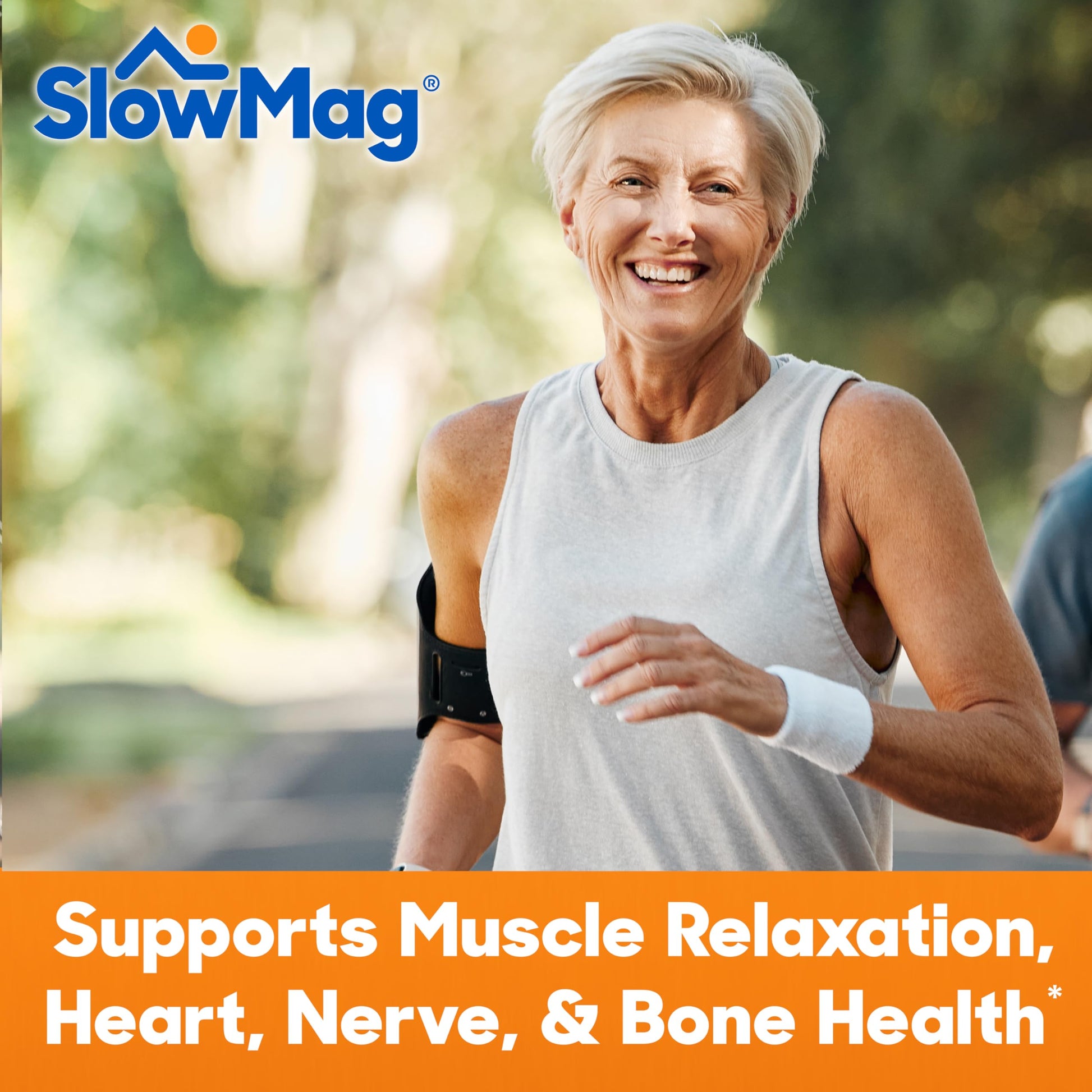 SlowMag Muscle & Heart Magnesium Chloride Supplement with Calcium, 120 Count, Supports Muscle Relaxation, Heart, Nerve & Bone Health, High Absorption Slow-Mag uk supplements