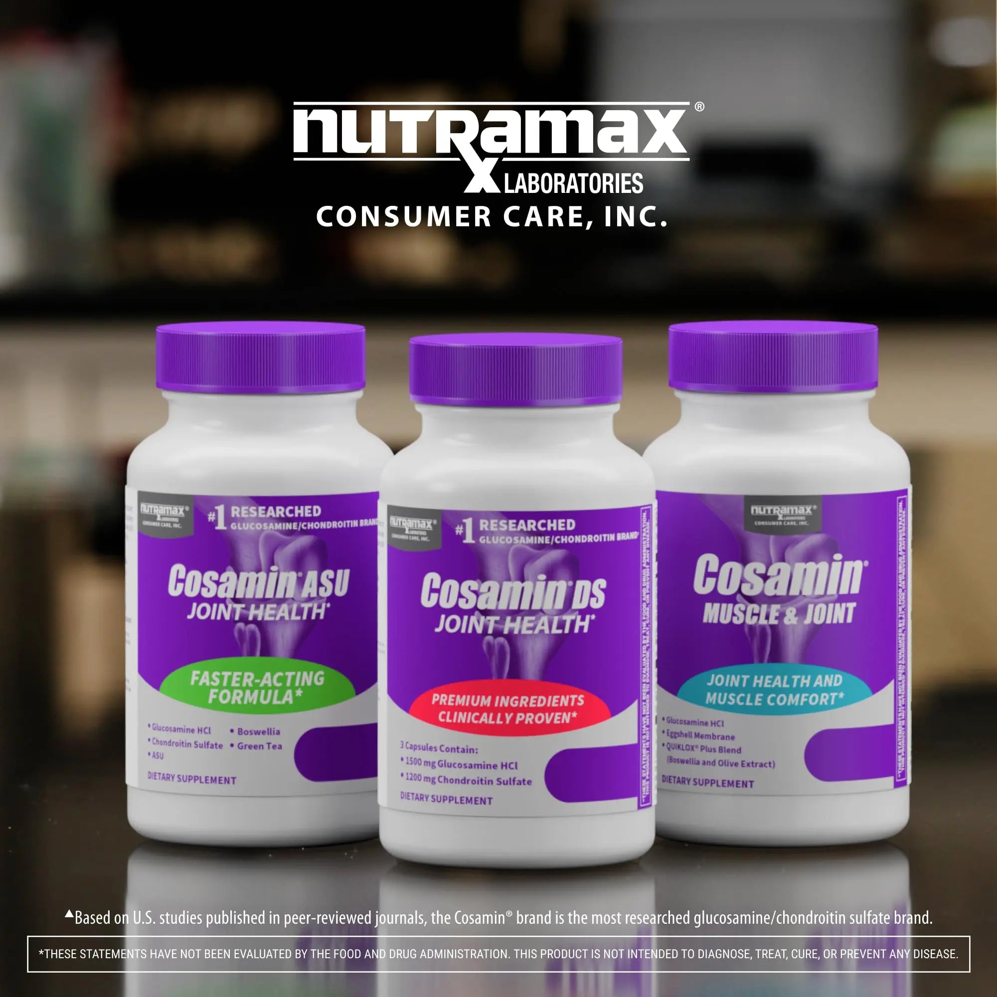 Nutramax Laboratories Cosamin® DS Joint Health Supplement with Glucosamine & Chondroitin for Adult Men & Women, Joint Supplement, 180 Capsules Nutramax Laboratories uk supplements