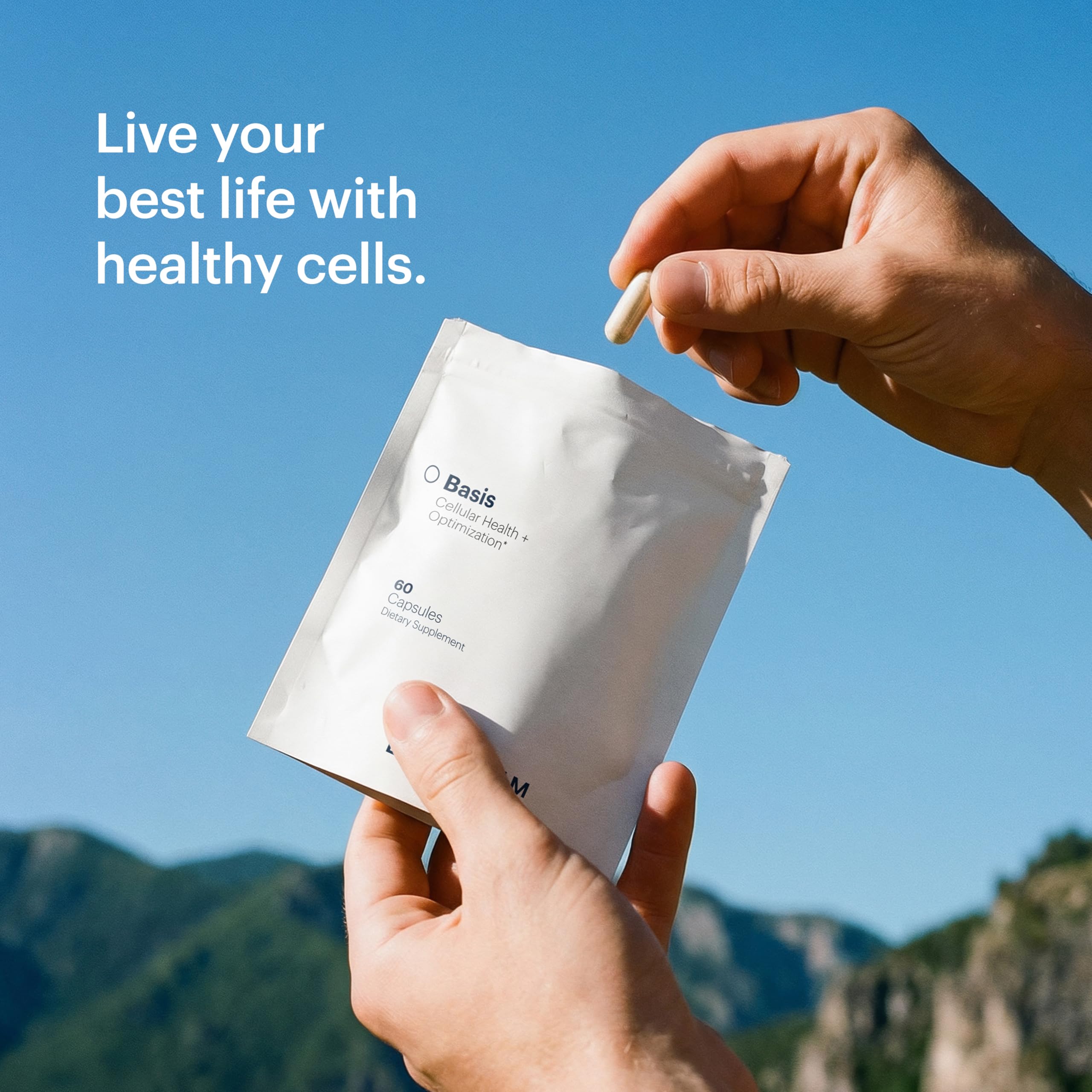 ELYSIUM Basis NAD Plus Supplement 30 Servings - with Nicotinamide Riboside 250mg and Pterostilbene 50mg - Healthy Aging Supplement & Cellular Energy ELYSIUM uk supplements