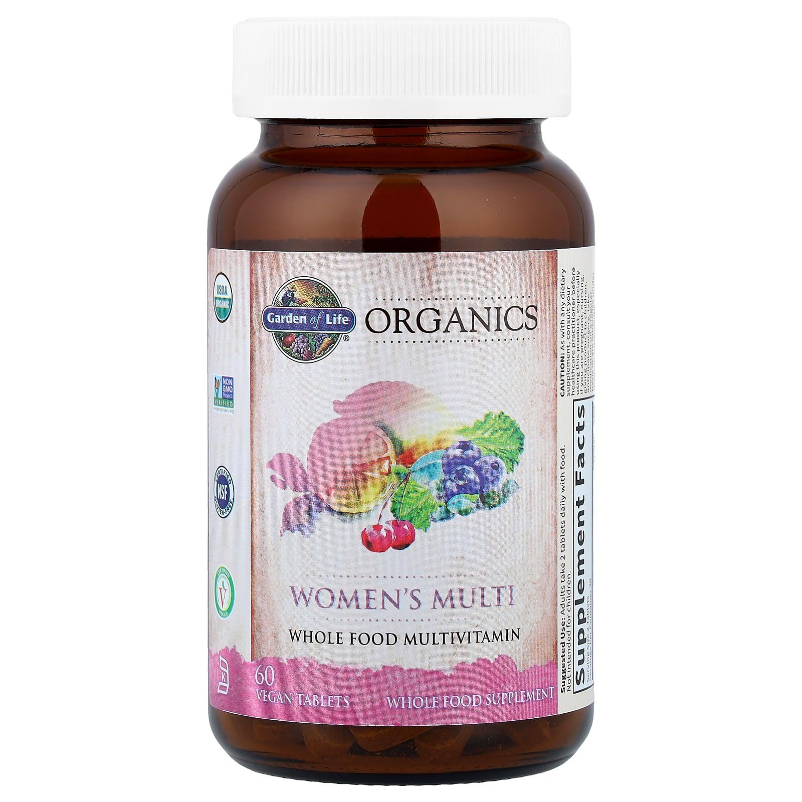 Garden of Life Organics Organic Multivitamin for Women - Womens Multi with Vitamin C, D, Folate, B6, B12, Biotin, Iron Garden of Life uk supplements