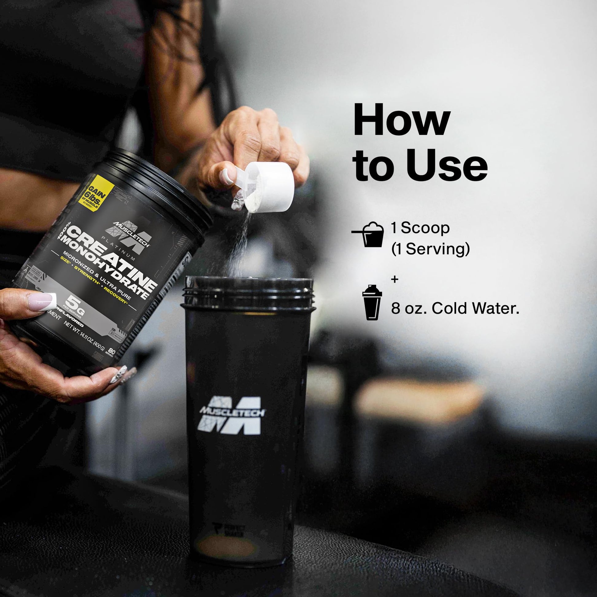 MuscleTech Creatine Monohydrate Powder, Platinum Pure - Unflavored Micronized Creatine for Men & Women - Workout Supplements for Performance, Muscle Recovery & Builder-(80 Servings) Packaging May Vary MuscleTech uk supplements