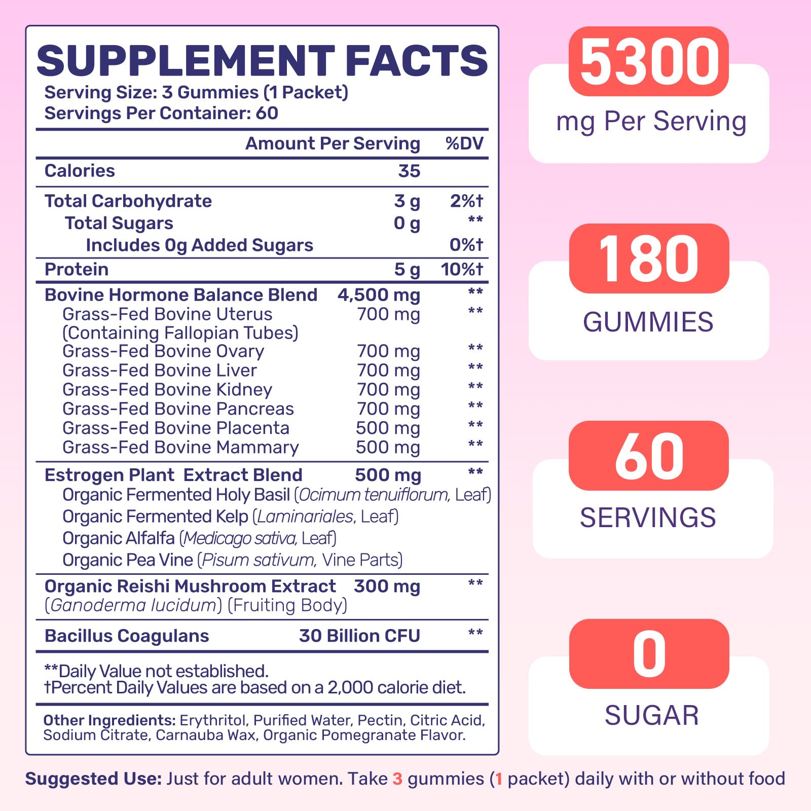 (180 Gummies) Beef Organ Supplement for Women - 5300mg Beef Liver, Kidney, Uterus & 10 More, for Hormone Balance, Menstruation, Energy, Immunity, Gut & Skin Health - 100% Grass Fed & Pasture Raise Fepoukak uk supplements