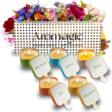 Aromagic 5 Pack Scented Candles Gift Set,Jar Candles Valentine's Day Gifts for Women aromagic uk supplements
