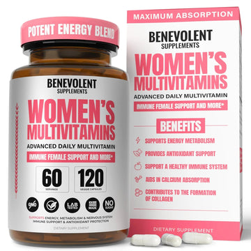 Multivitamin for Women - Supplement for Energy, Immunity, & Female Support - Daily Vitamins for Women with Biotin, Calcium, Magnesium Benevolent Nourishment uk supplements