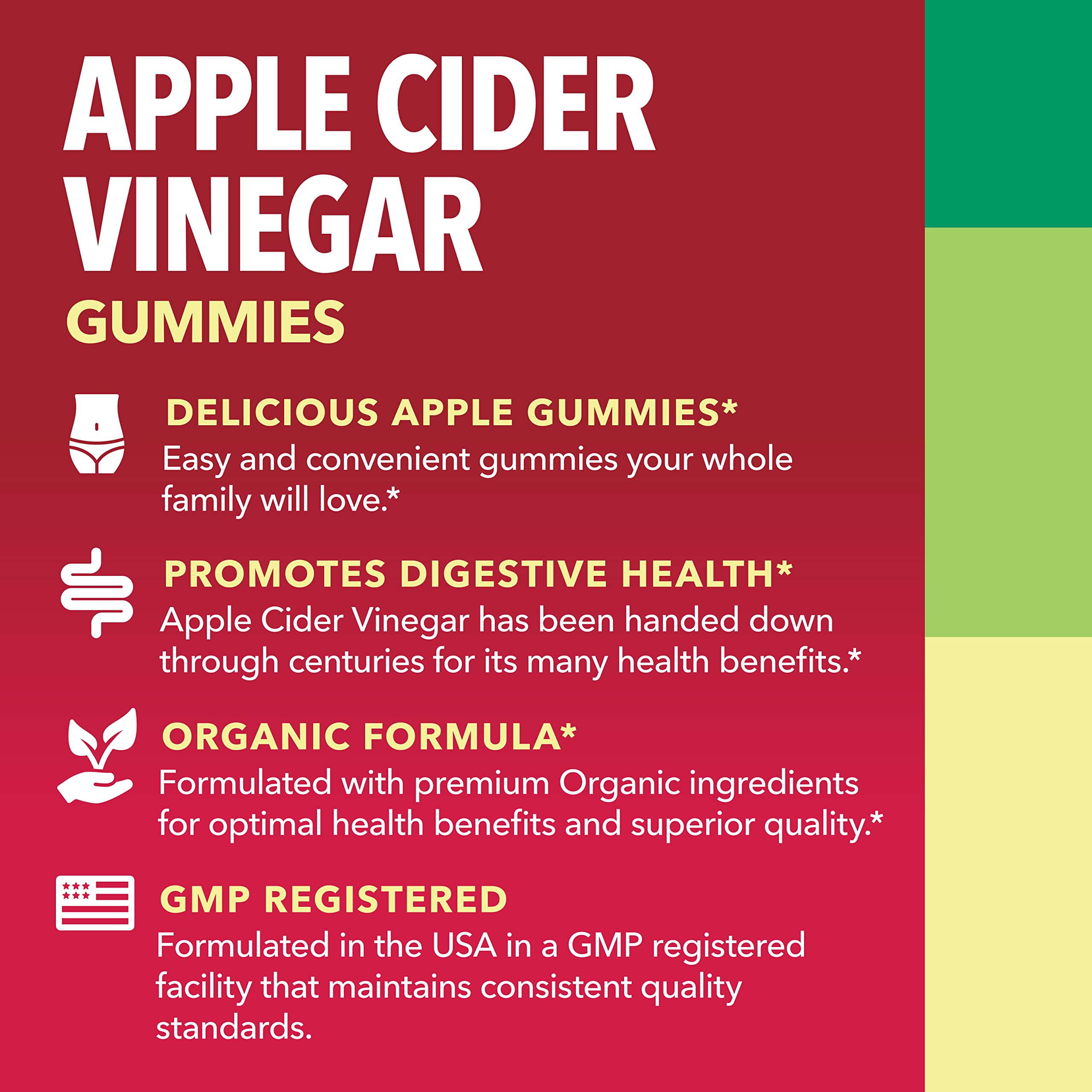Organic Apple Cider Vinegar Gummies Detox | The Mother Enzyme | ACV Gummy HAVASU NUTRITION uk supplements