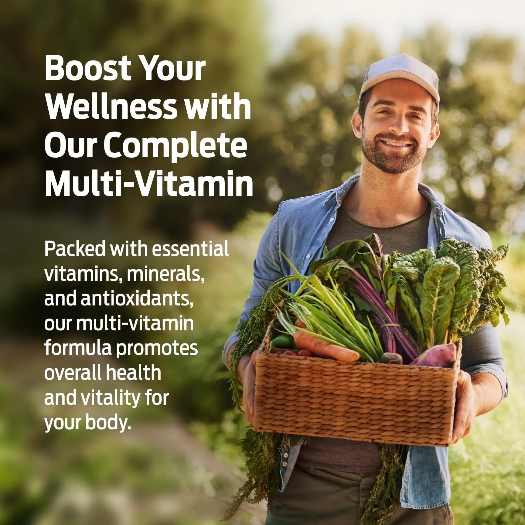 ForestLeaf Daily Vitamin Multivitamin for Men, Multi-Vitamin for Men - Mens Multivitamins & Multiminerals Supplement | ForestLeaf uk supplements
