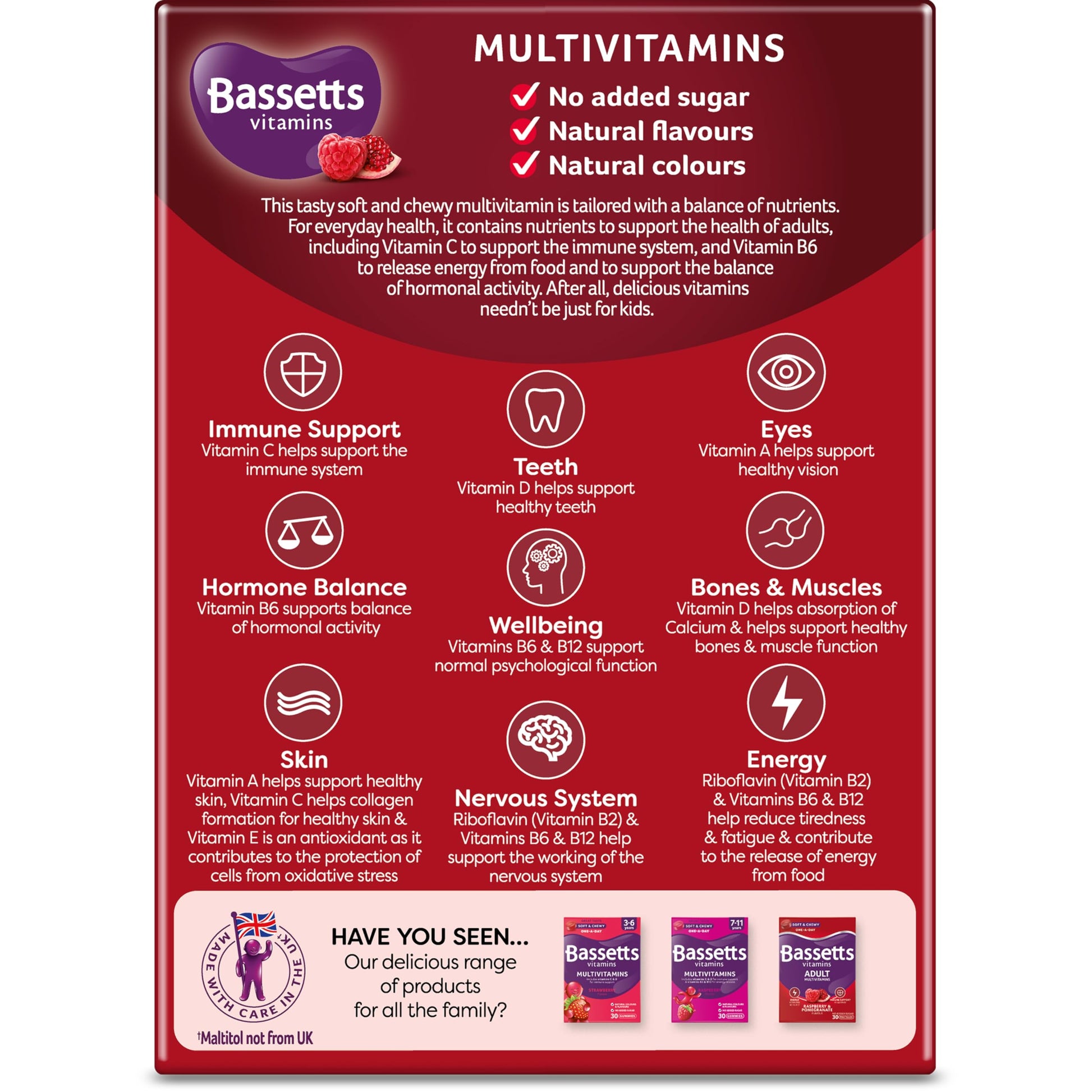 Bassetts Vitamins Adults Multivitamins, 60 Pastilles Bassetts Vitamins uk supplements