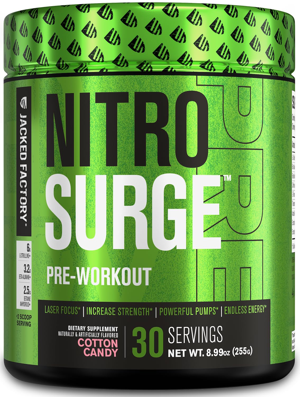NITROSURGE Pre Workout Supplement - Endless Energy, Instant Strength Gains Jacked Factory uk supplements