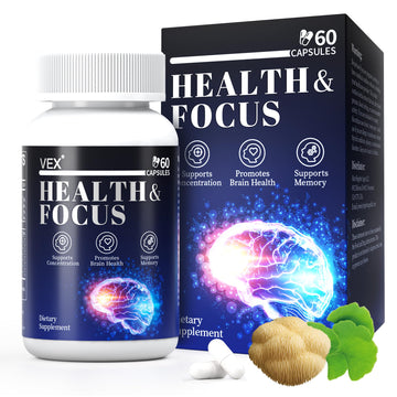 VEX Supplement – Memory & Clarity Support with Folic Acid, Vitamin B, Acetylcysteine, Bacopa Monnieri, Lion’s Mane, Ginkgo Biloba & Black Pepper – Cognitive, 60 Capsules VEX uk supplements