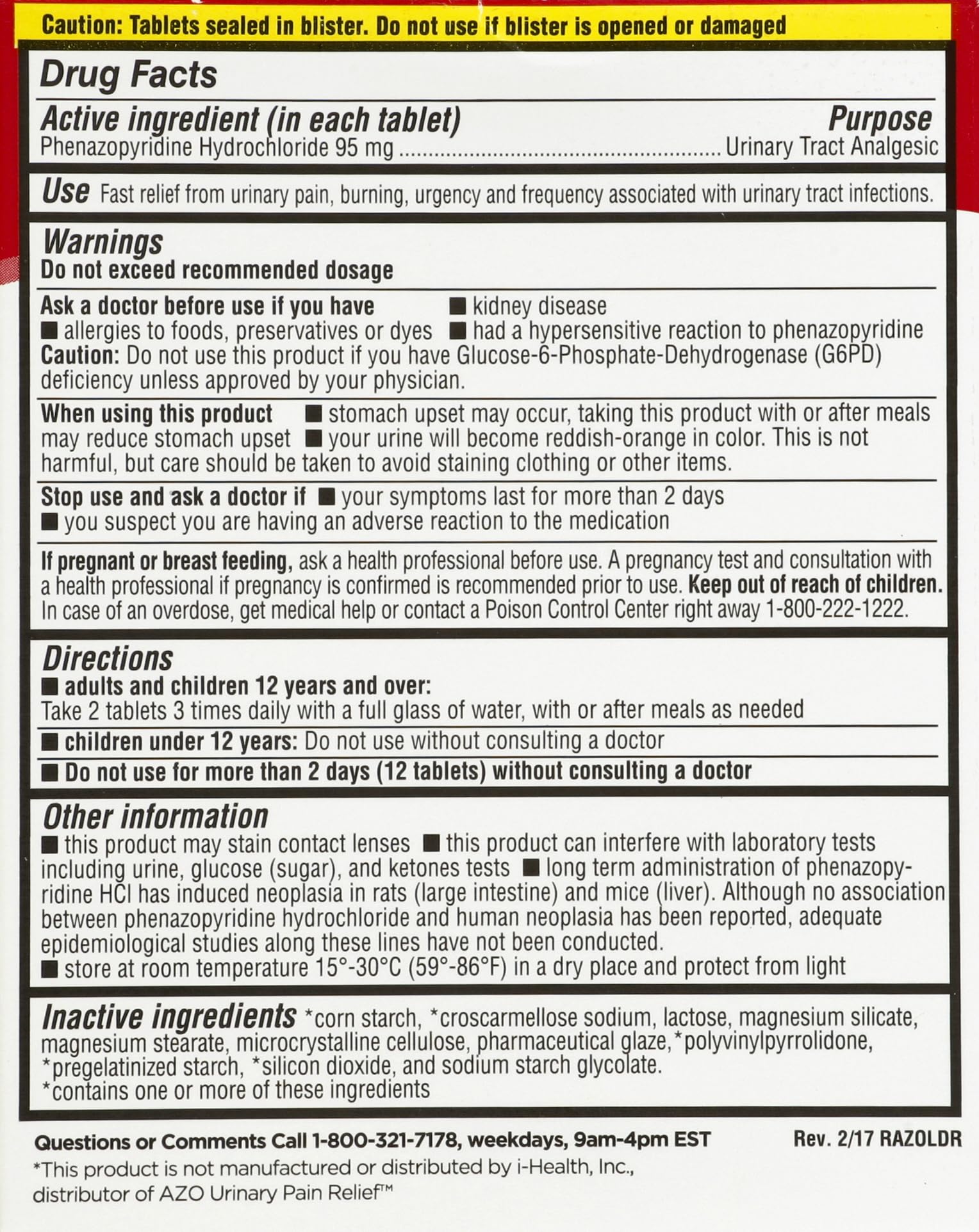 LEADER Urinary Maximum Strength, Fast Action for Burning & Urgency, Phenazopyridine Hydrochloride 95 mg, 30 Tablets, 4-Pack Leader uk supplements