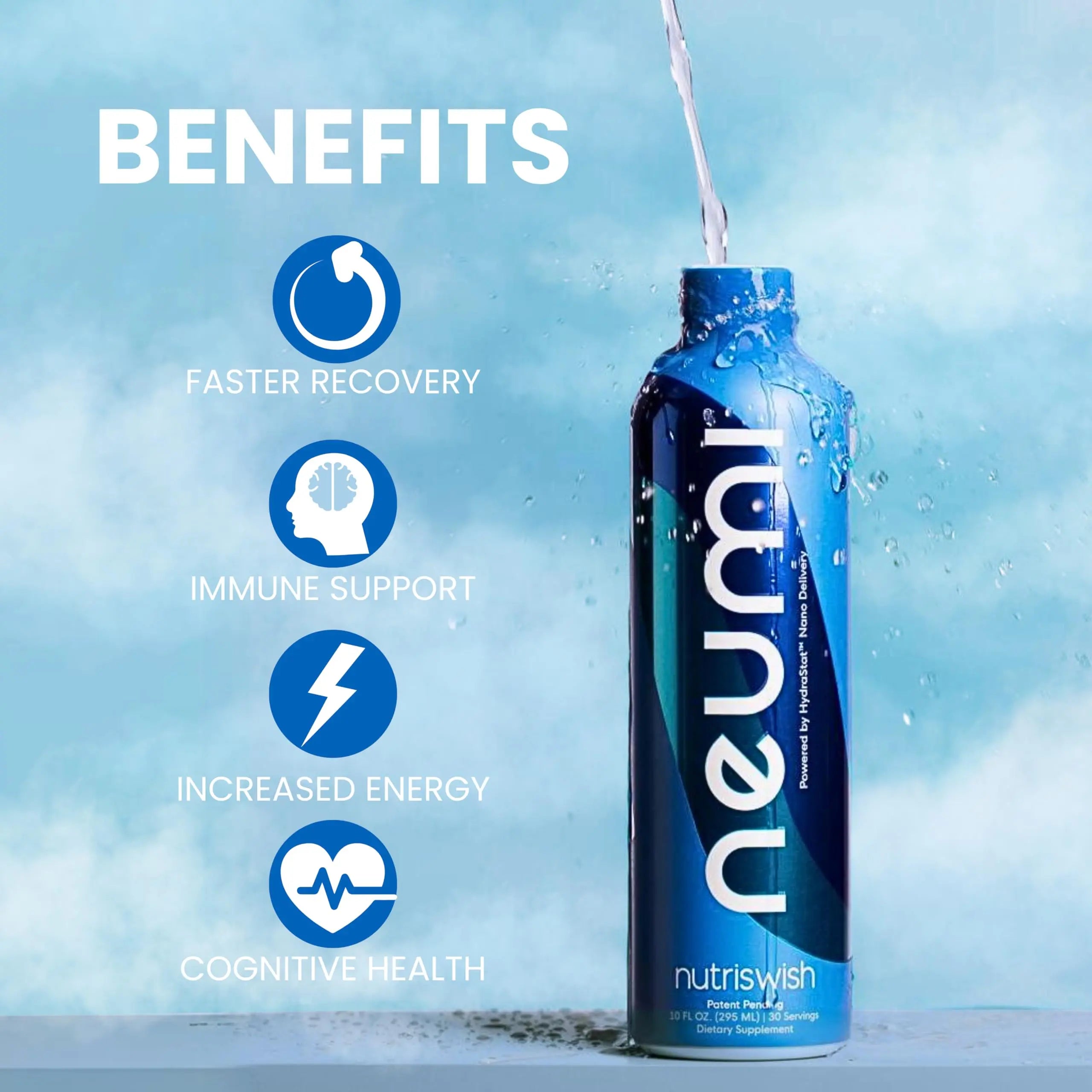 NUTRISWISH Neumi Multivitamin Supplements | 30 Servings | Enhanced Absorption with Ultra-Pure Water & Vitamin D | Immune Support, Joint Health NUTRISWISH uk supplements