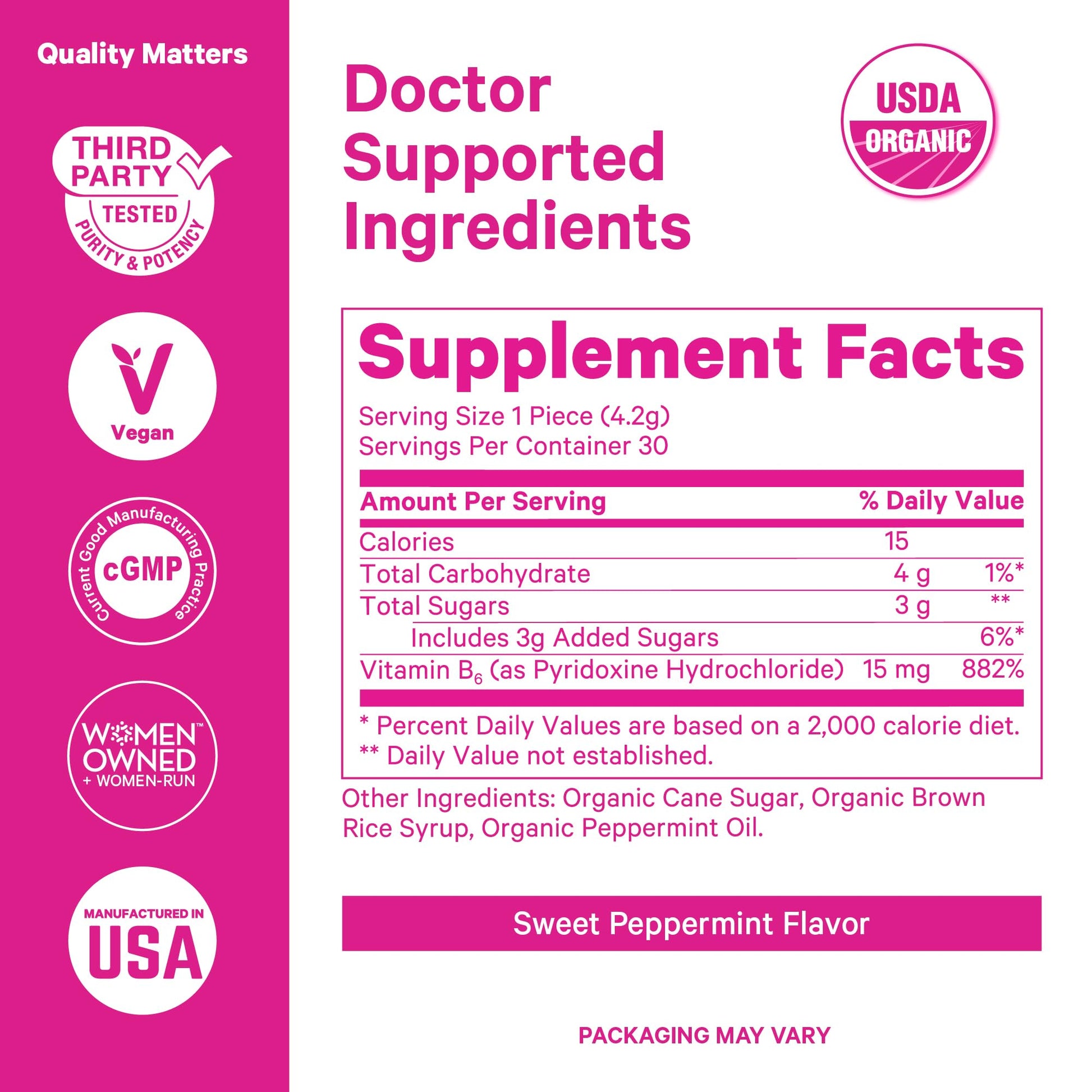 Pink Stork Mood and Stomach Relief Bundle - Magnesium Glycinate and Organic Peppermint Sweets for Morning Sickness and Motion Sickness, Mood Support Pink Stork uk supplements