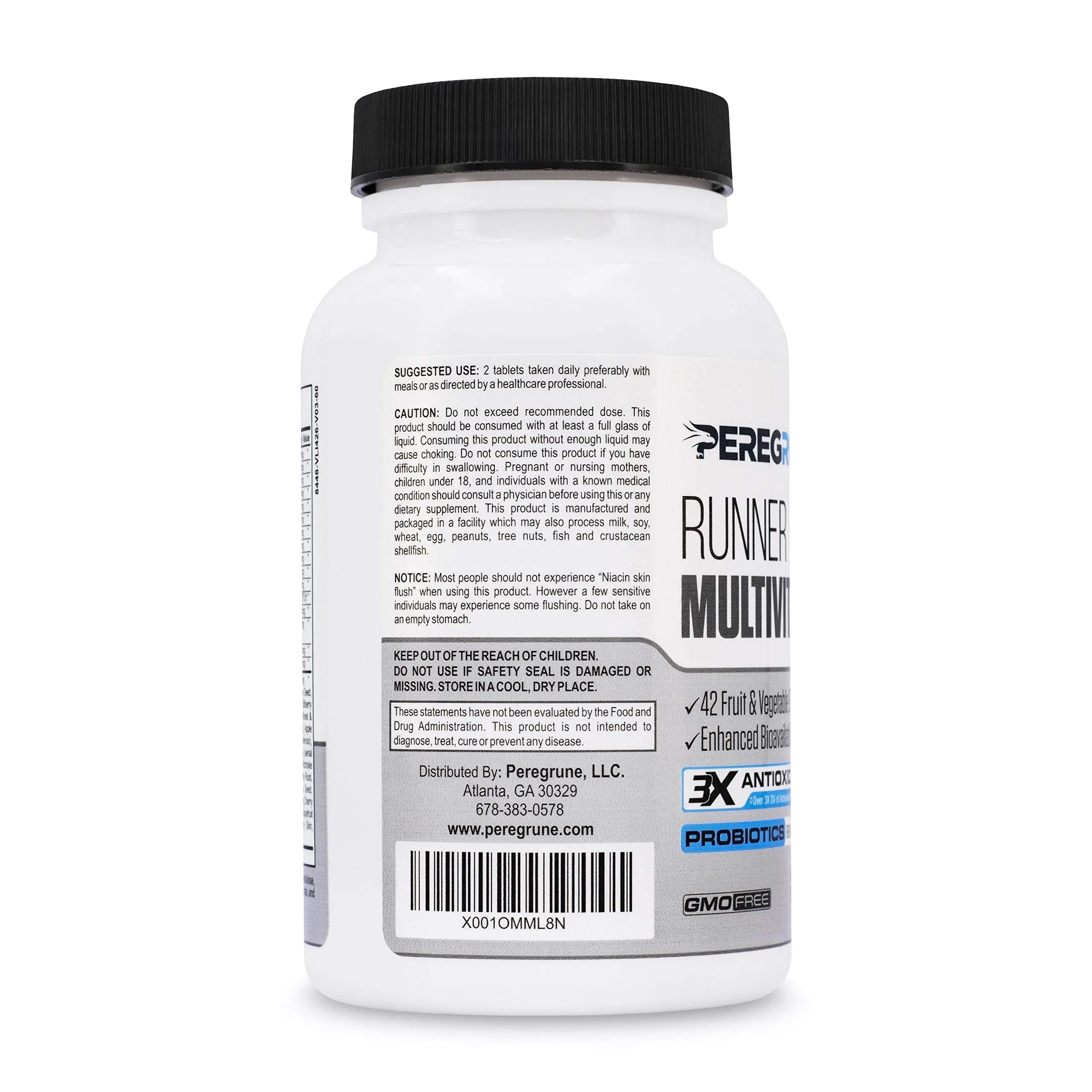 PEREGRUNE Runner Multivitamin | Engineered Vitamin with Antioxidants and Complete B Complex to Support Endurance & Energy | PEREGRUNE uk supplements