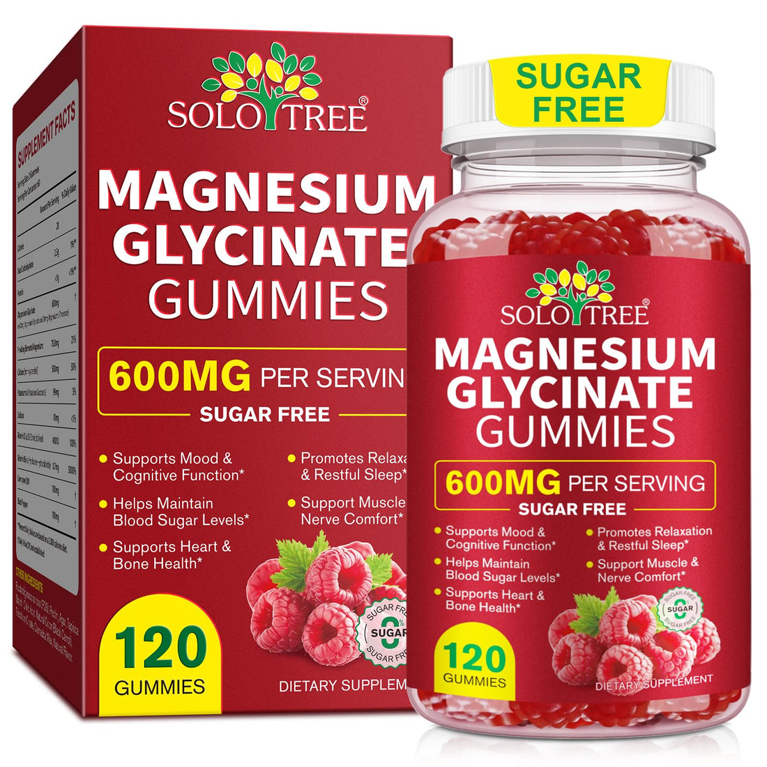 120 Count Magnesium Glycinate Gummies with L-Threonate（600mg Per Serving）,High Absorption Sugar Free Magnesium Potassium Supplement for Relaxation, Stress Relief, and Sleep Support for Adults & Kids WOJBALMN uk supplements