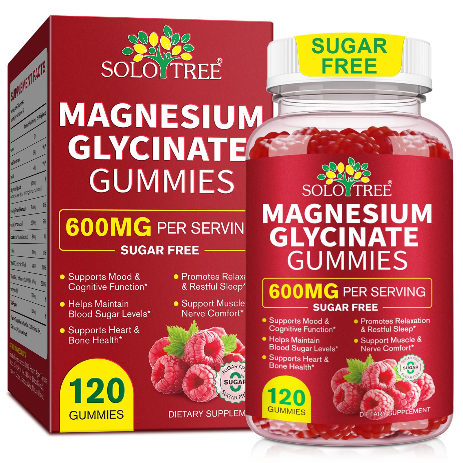 120 Count Magnesium Glycinate Gummies with L-Threonate（600mg Per Serving）,High Absorption Sugar Free Magnesium Potassium Supplement for Relaxation, Stress Relief, and Sleep Support for Adults & Kids WOJBALMN uk supplements