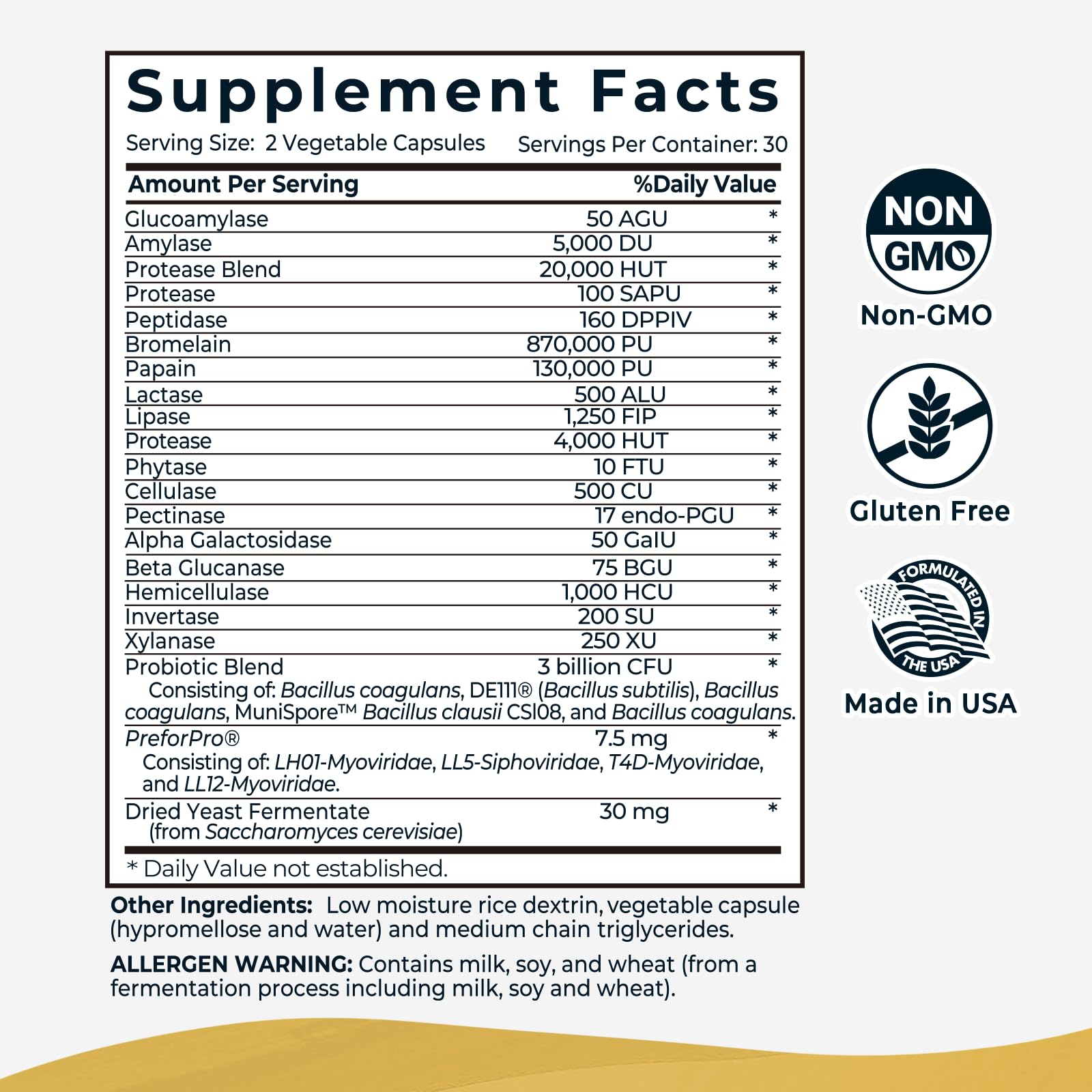 4-in-1 Prebiotic Probiotic & Postbiotic for Women & Men, Complete Gut & Digestive Support Supplement, Pre Post Probiotics & Digestive Enzymes 60 Capsules,Made in USA Divinity Nutra uk supplements