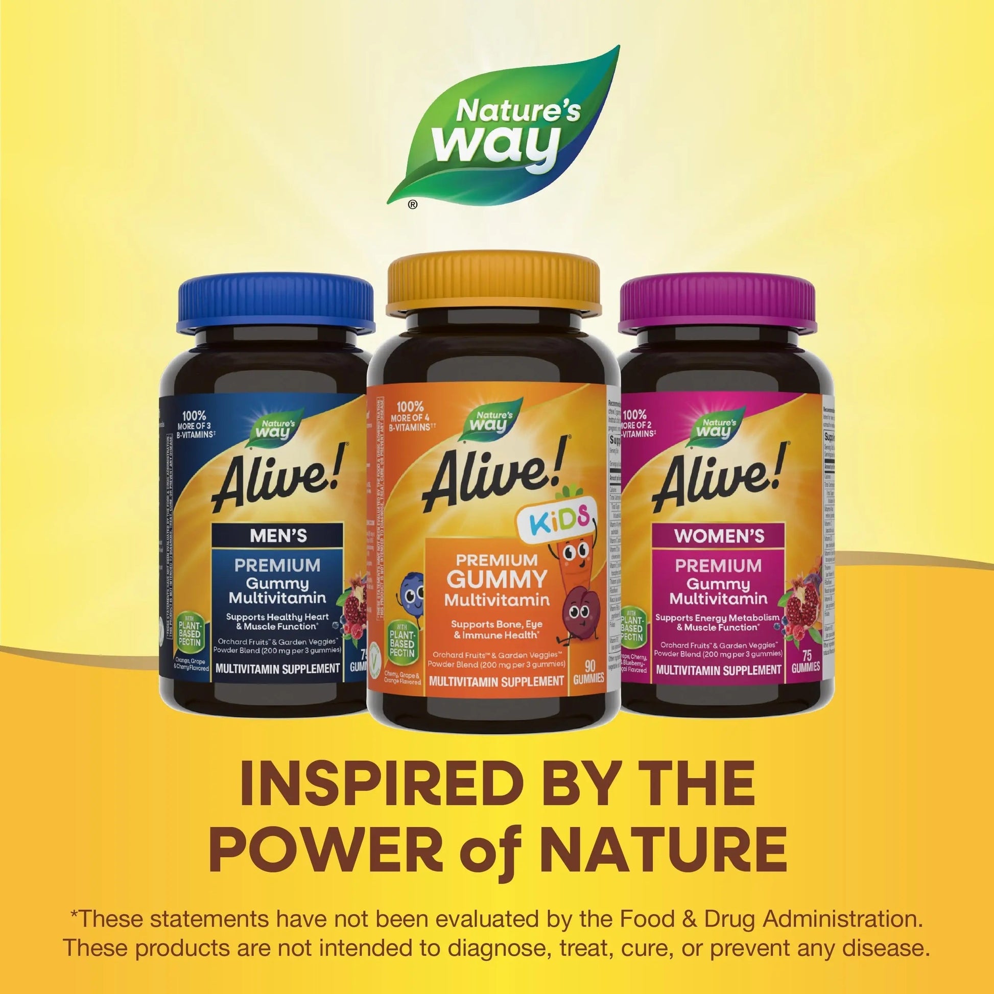 Nature's Way Alive! Children's Premium Gummy Multivitamin, Gluten Free, Made with Pectin, 90 Gummies Nature's Way uk supplements