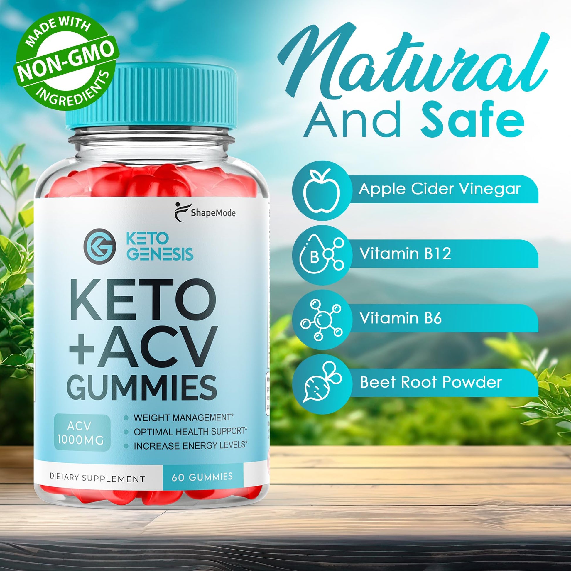 Keto Genesis ACV Gummies - Advanced Weight Loss, Genesis Keto Ketones Apple Cider SHAPEMODE uk supplements