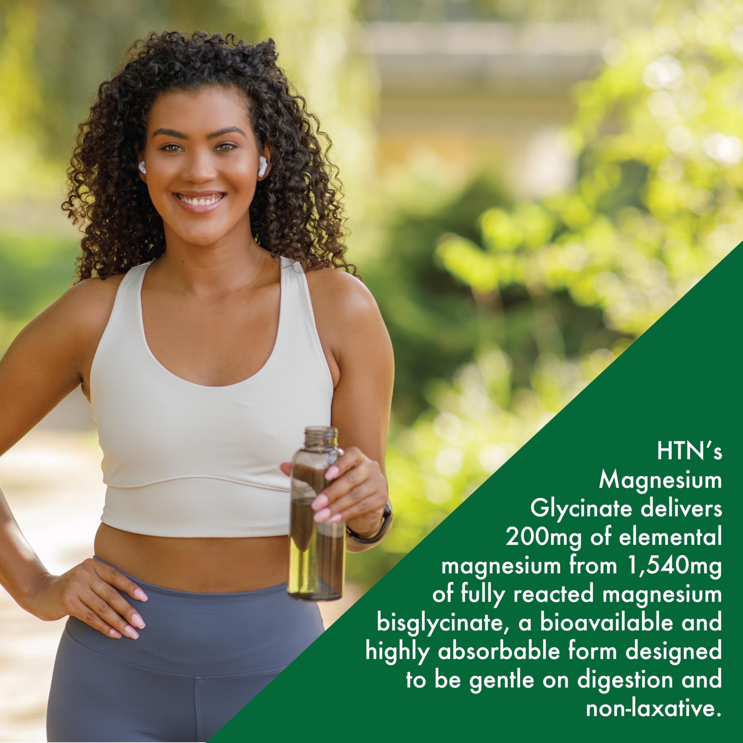 Magnesium Glycinate - Muscle, Nerves, Relaxation & Sleep Supplement | 200mg Elemental Magnesium Fully Reacted Chelated | Gentle on the Stomach | Non-GMO 120 Tablets | by Health Thru Nutrition Health Thru Nutrition uk supplements