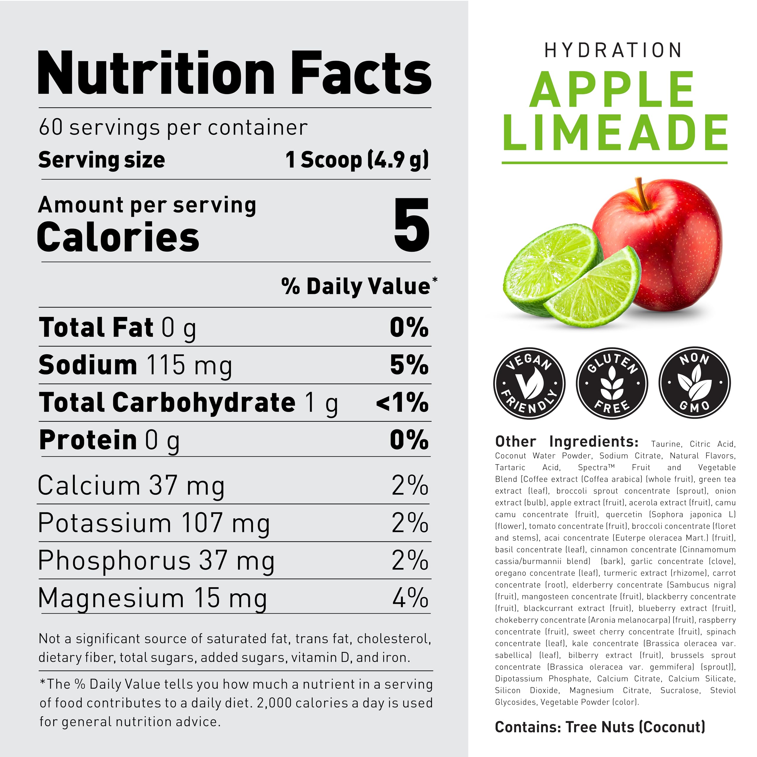 Kaged Electrolyte Hydration Powder Hydracharge Apple Limeade Sports Drink for Men and Women Pre, Post, Intra Workout Supplement 60 Servings Kaged uk supplements