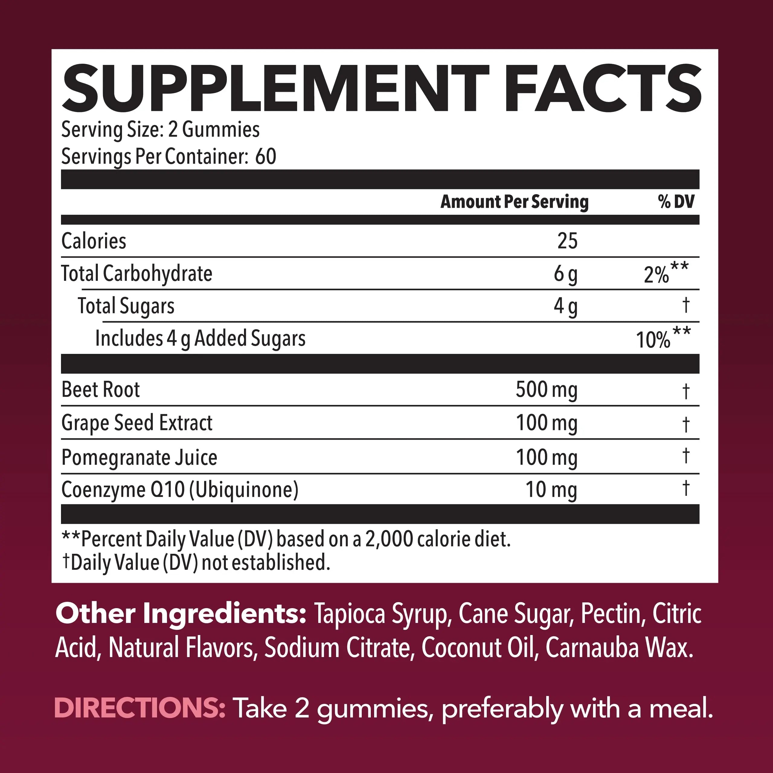 Beet Root Gummies with COQ10 & Pomegranate - Nitric Oxide Supplement for Men and Women - Beetroot for Endurance, Performance, Recovery - Vegan, Non-GMO, Gluten Free - HAVASU NUTRITION uk supplements