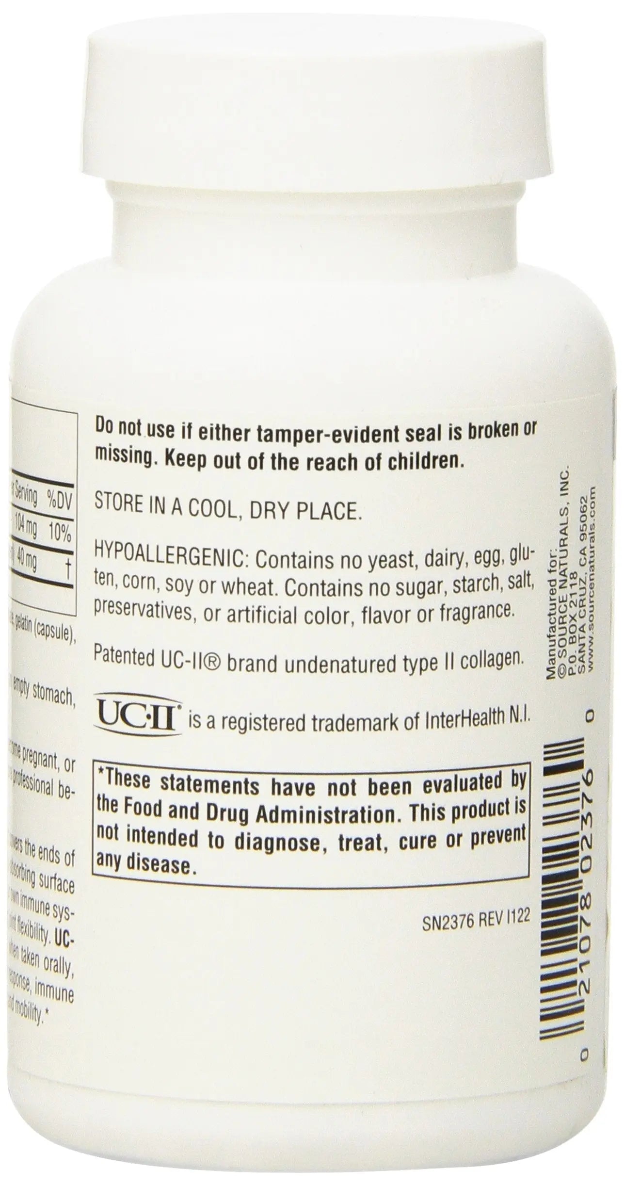 Source Naturals UC-II, Undenatured Collagen Joint Comfort Source Naturals uk supplements