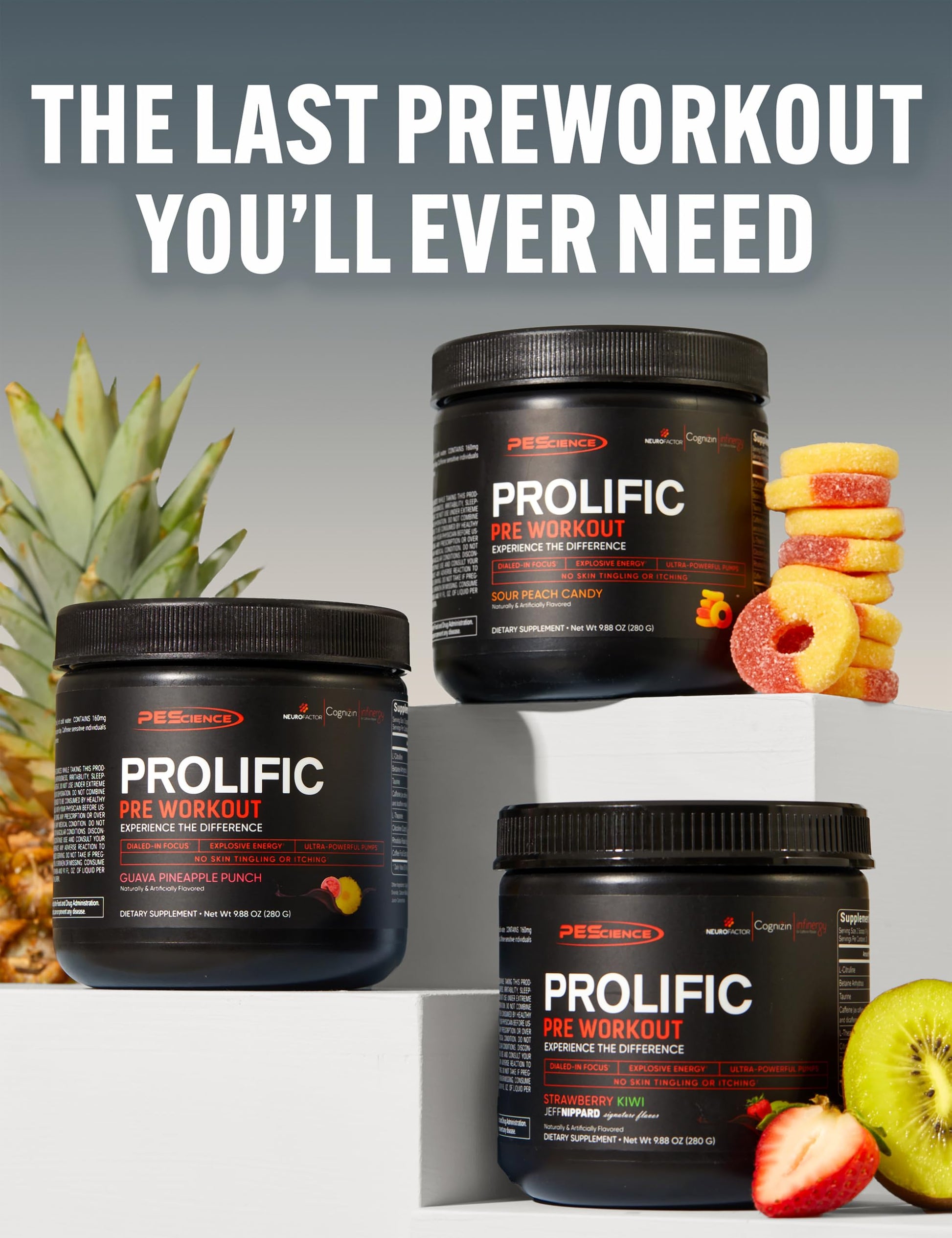 PEScience Prolific Pre Workout Powder for Men & Women with L-Citrulline Nitric Oxide Booster, Energy Powder & Nootropic for Focus – Preworkout Without Beta Alanine – 40 Scoops, Mango Splash PEScience uk supplements
