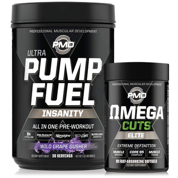 PMD Sports Ultra Pump Fuel Insanity - Pre Workout - Grape Gusher (30 Servings) PMD uk supplements
