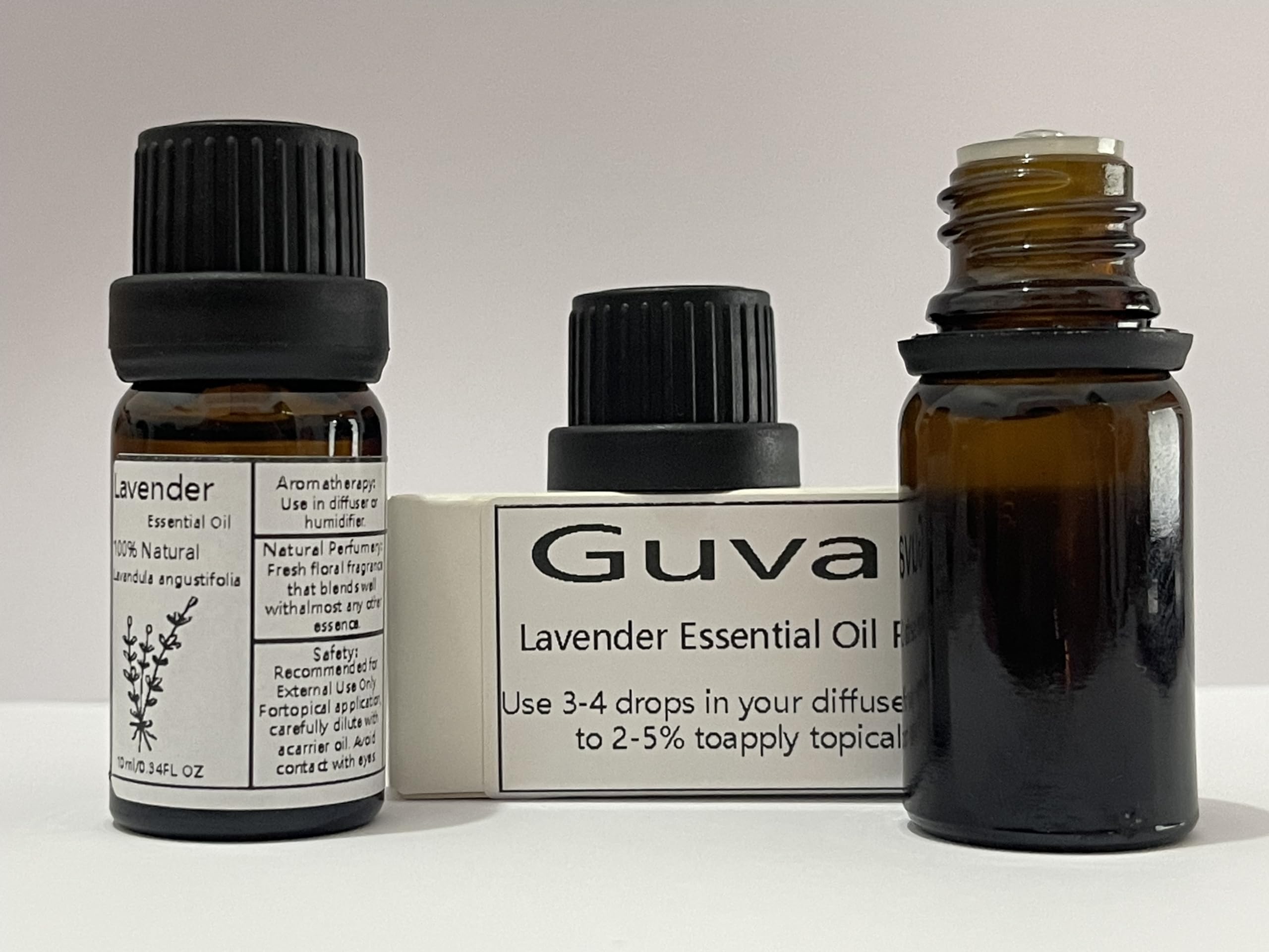 Guvar Lavender Essential Oil Pure for Diffuser for Aromatherapy and Home 100% Pure Natural Extraction Guvar uk supplements