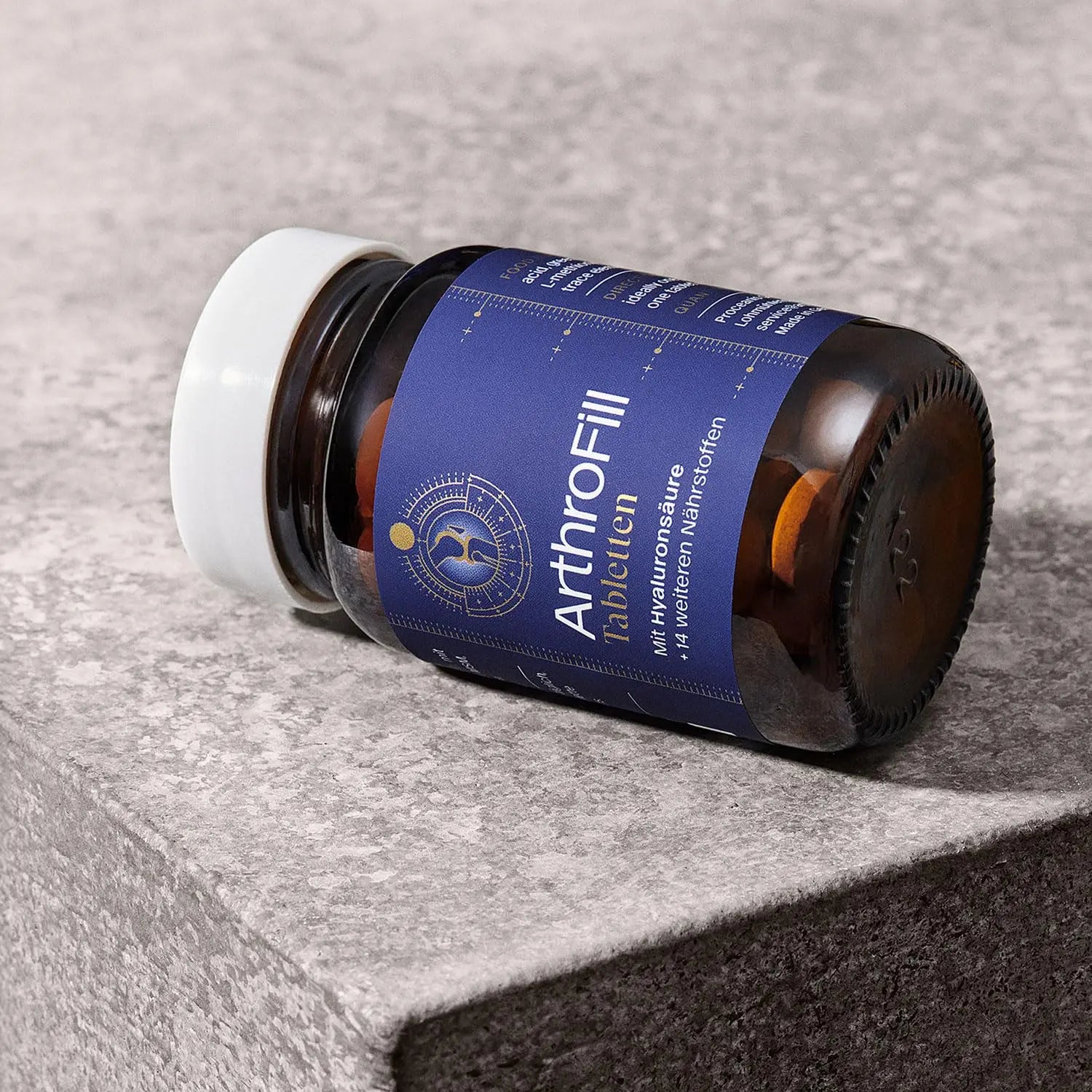 ArthroFill™ Tablets - Proven European Joint Relief - Vegan Hyaluronic Acid - Nutrient Complex - Support Active Movement Functions with 15 Vital Micronutrients - Made in Germany ArthroFill uk supplements