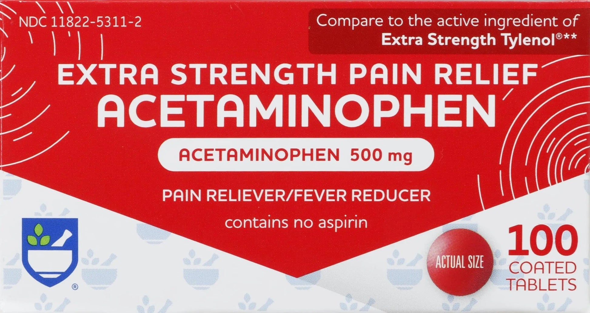 Rite Aid Extra Strength Acetaminophen Easy Tabs Tablets, 500 mg - 100 Count | Pain Reliever & Fever Reducer | Migraine Relief Products | Joint Pain Relief | Muscle Pain Relief | Menstrual Pain Relief Rite Aid uk supplements