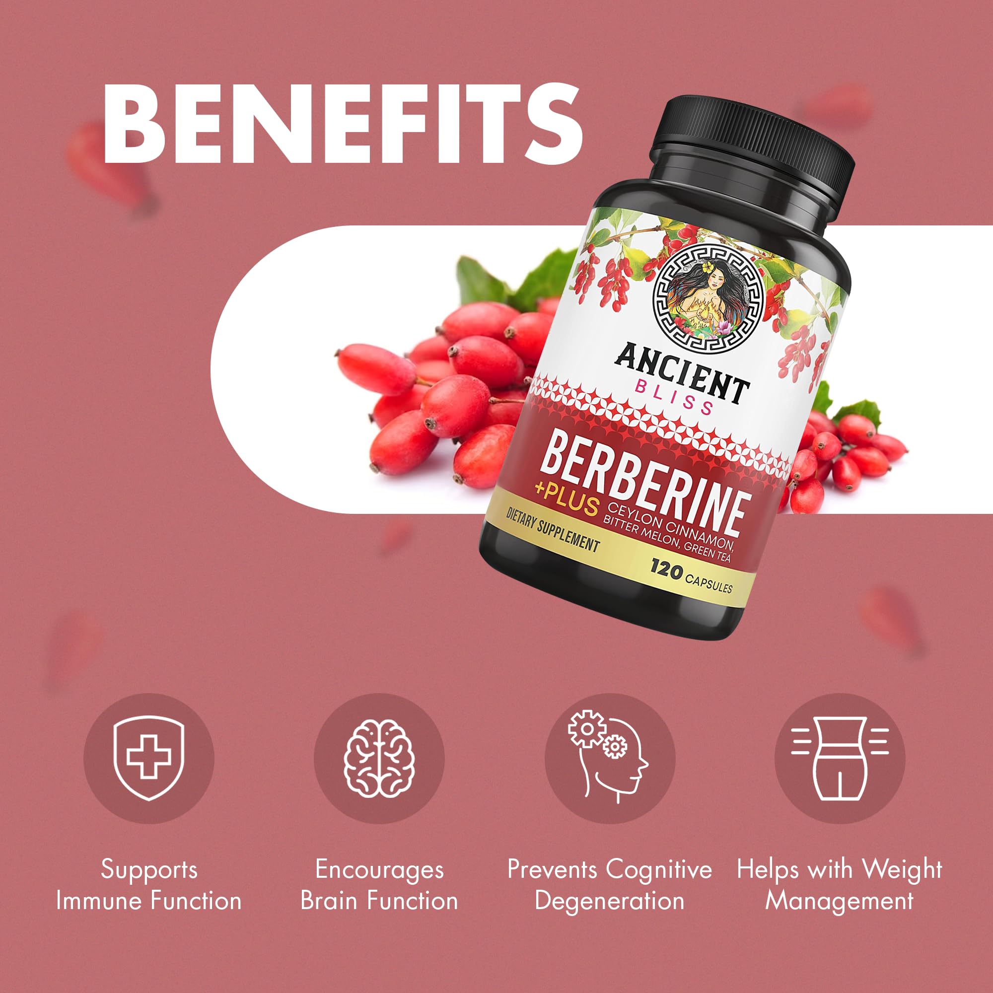 Ancient Bliss Berberine HCL 1200mg with Ceylon Cinnamon, Bitter Melon, and Green Tea Ancient Bliss uk supplements