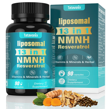 NMNH (Dihydronicotinamide Mononucleotide) 1000mg per Serving - NMN Alternative with Liposomal NAD+, Resveratrol & PQQ| Non-GMO, Gluten-Free | Supports Energy, Focus & Healthy Aging | 90 Capsules Tatavonix uk supplements