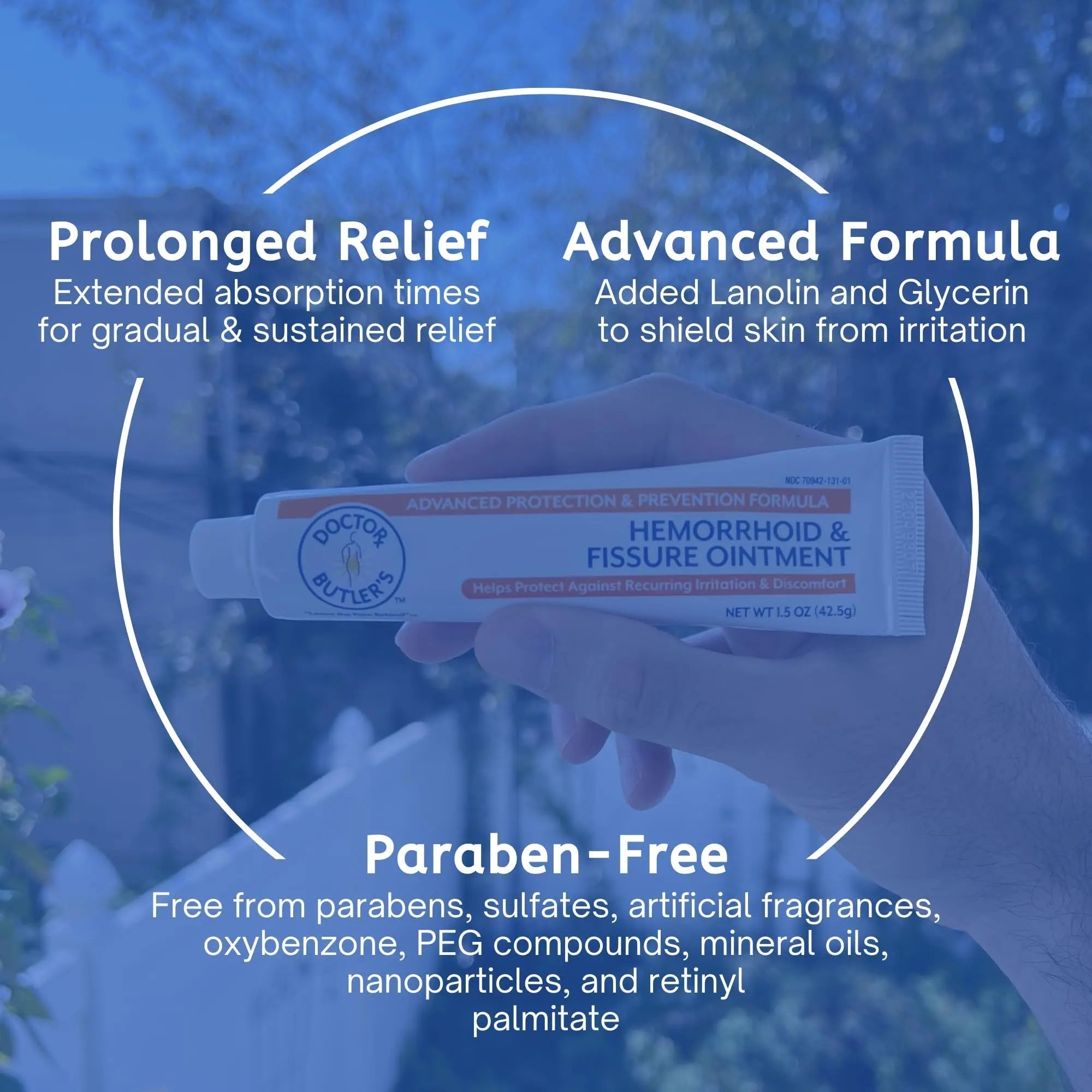 Doctor Butler's Advanced Hemorrhoid & Fissure Ointment – Lidocaine Hemorrhoid Treatment and Fissure Treatment Extra Strength Formula, Heals and Provides Fast Pain and Itch Relief* (1.5 oz.) Doctor Butler's uk supplements