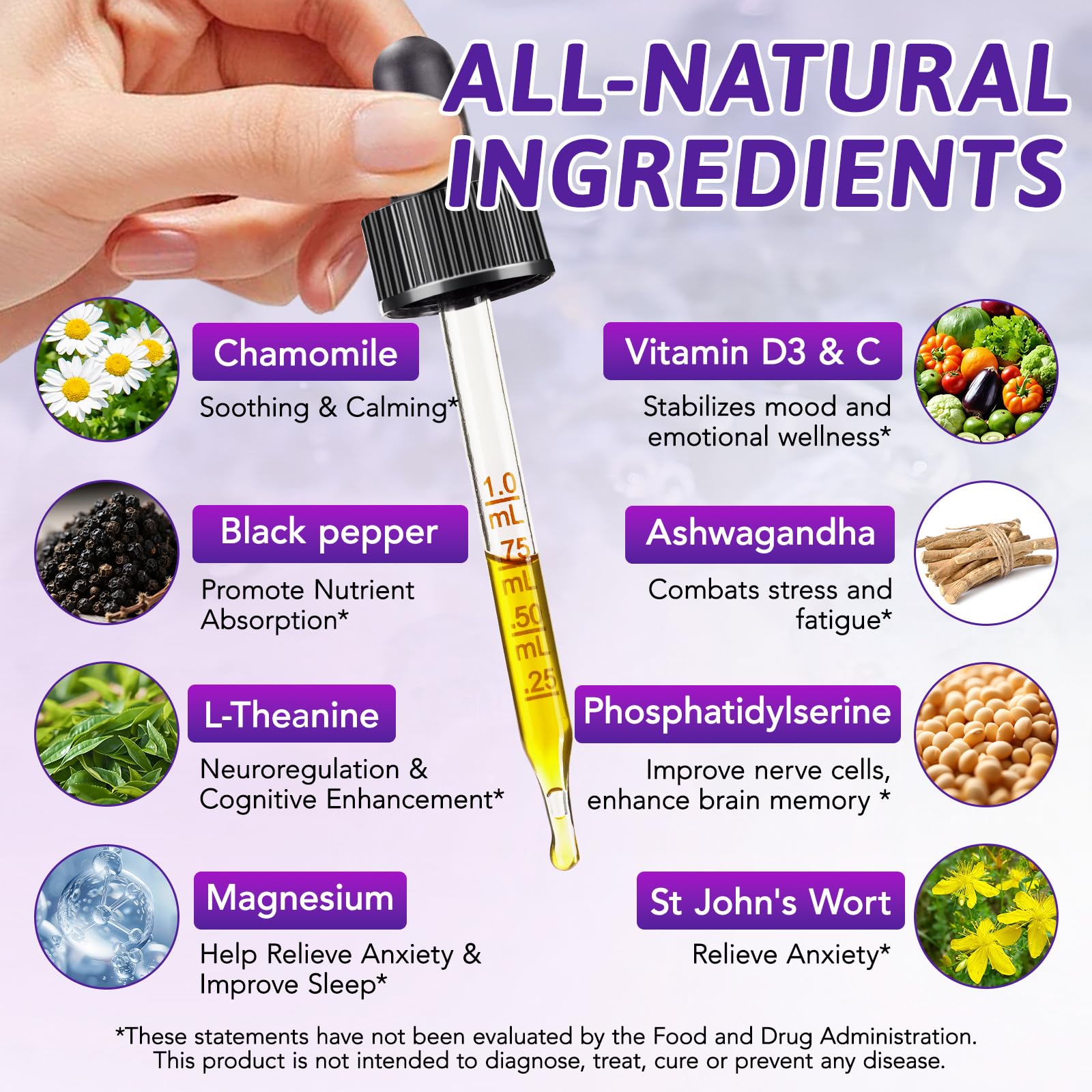 NIFEISHI Cortisol Reducer & Manager Liquid Drops for Women & Men | Cortisol Supplements with Ashwagandha & Magnesium | 9-in-1 Stress & Mood Support, Blueberry Flavor-2.02 floz NIFEISHI uk supplements