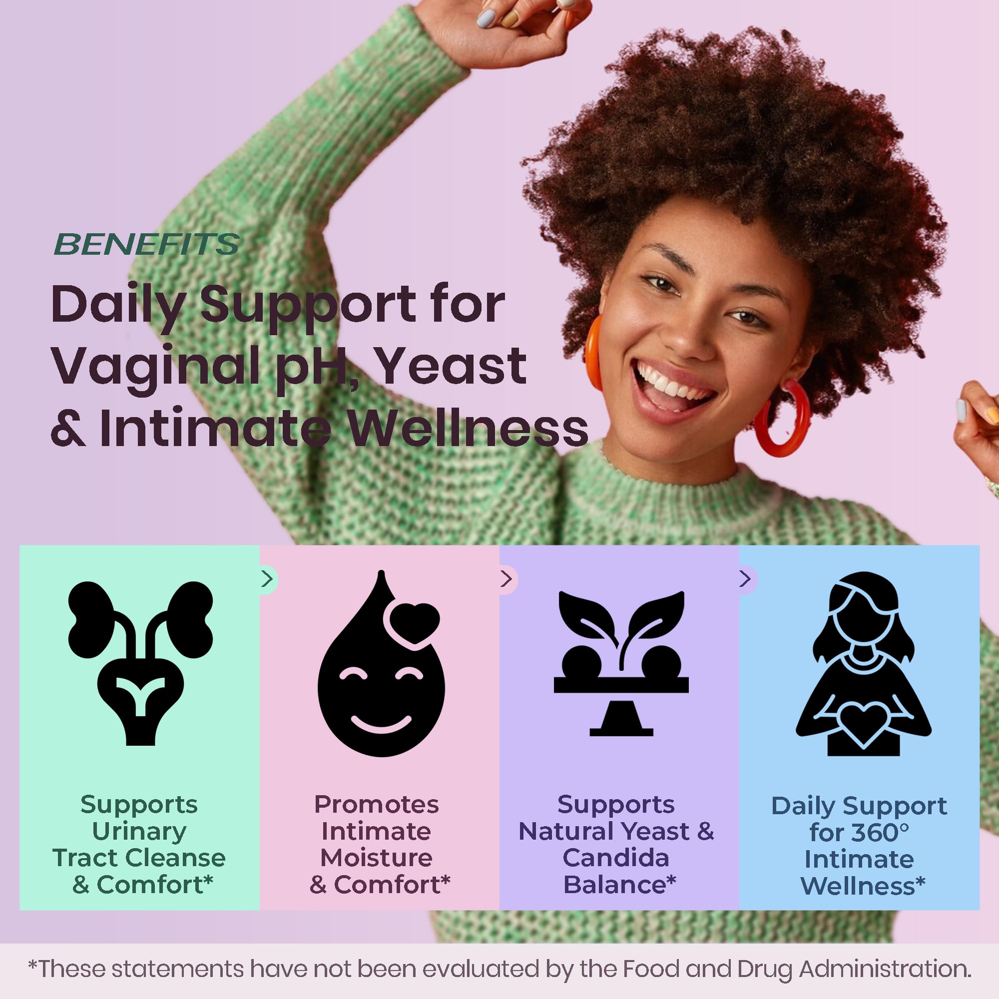 UTI Flora & Odor Pro+ & UTI Yeast & pH Pro+ | Pack of 2 | Vaginal Probiotics for Feminine Hydration & Freshness Support | Third-party Tested, cGMP Facility, Vegan, Non-GMO, Gluten-Free | 60+60 Caps FIRSTORGANIC uk supplements